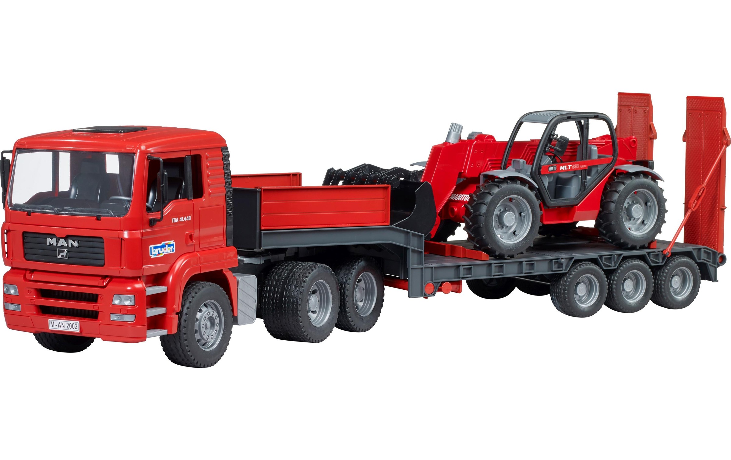 Bruder® Spielzeug-LKW »MAN LKW mit Tieflader«, Nutzfahrzeug