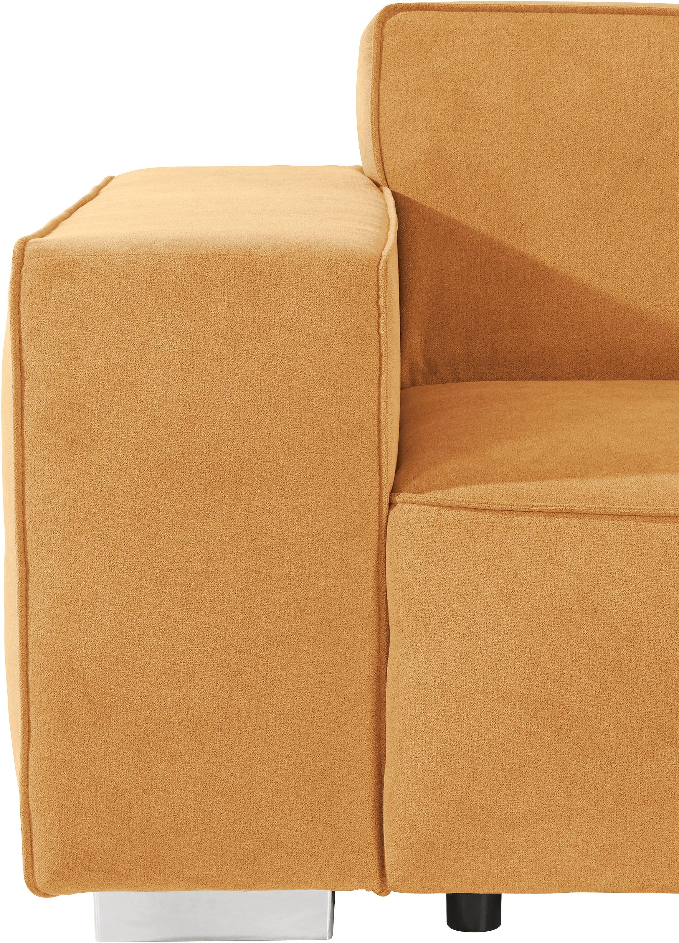 INOSIGN Ecksofa »Sapporo L-Form«, wahlweise Bettfunktion oder Sitztiefenverstellung, Federkern