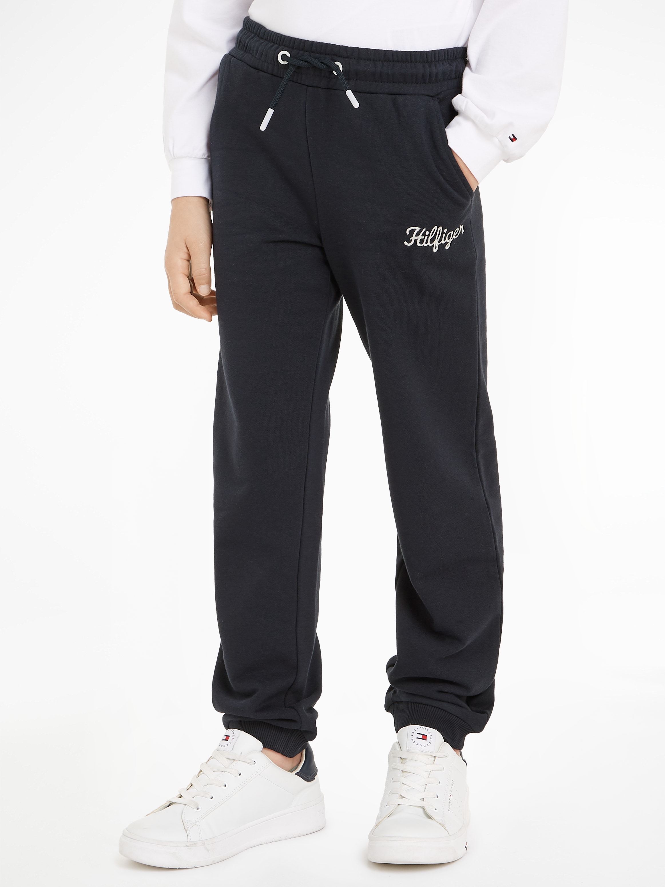 Sweathose »HILFIGER NY EMB TERRY SWEATPANT«, Kinder bis 16 Jahre mit Logostickerei