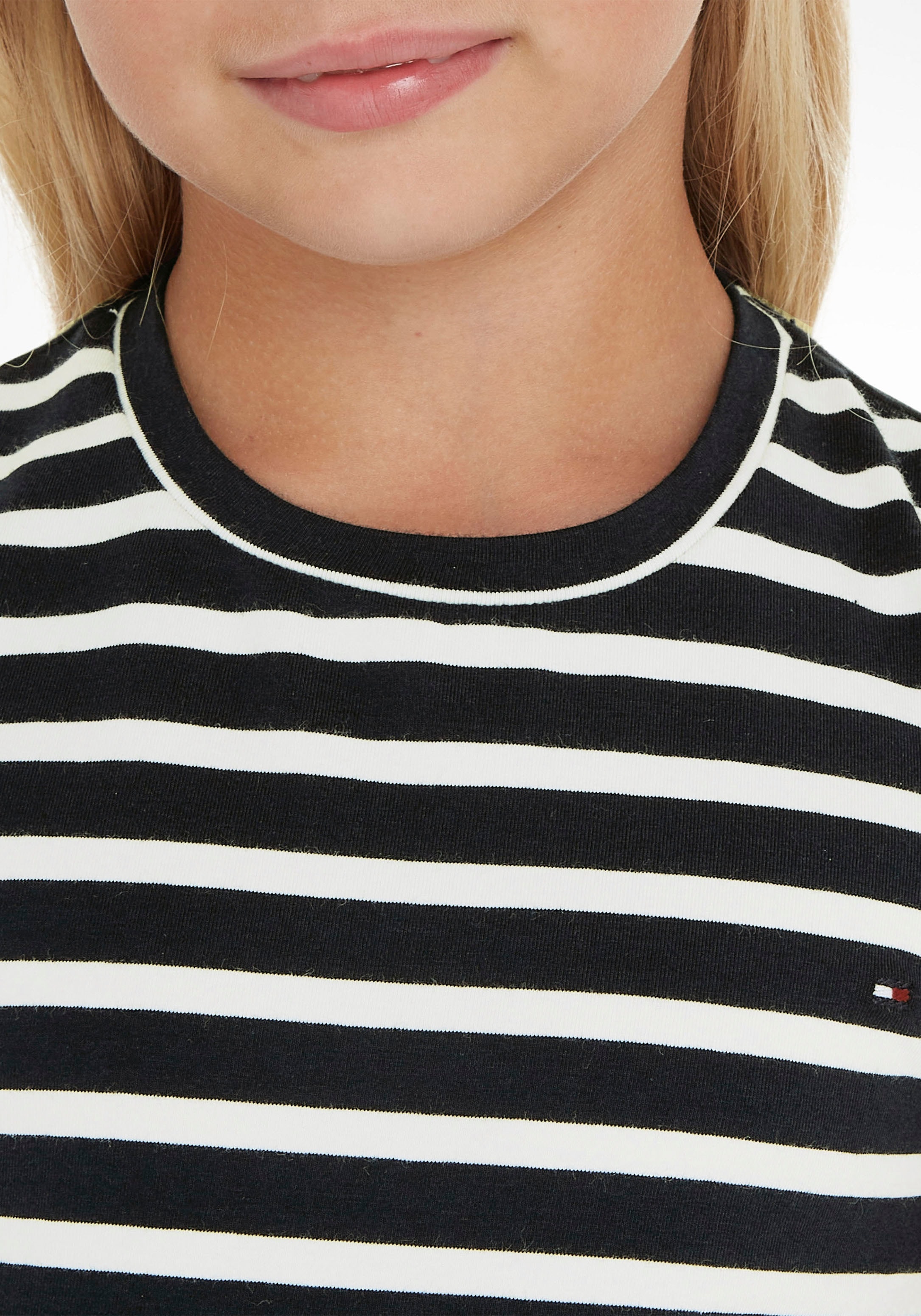 ✵ Tommy Hilfiger T-Shirt »STRIPED RUFFLE SLEEVE TOP S/S«, in gestreifter  Optik günstig kaufen | Jelmoli-Versand