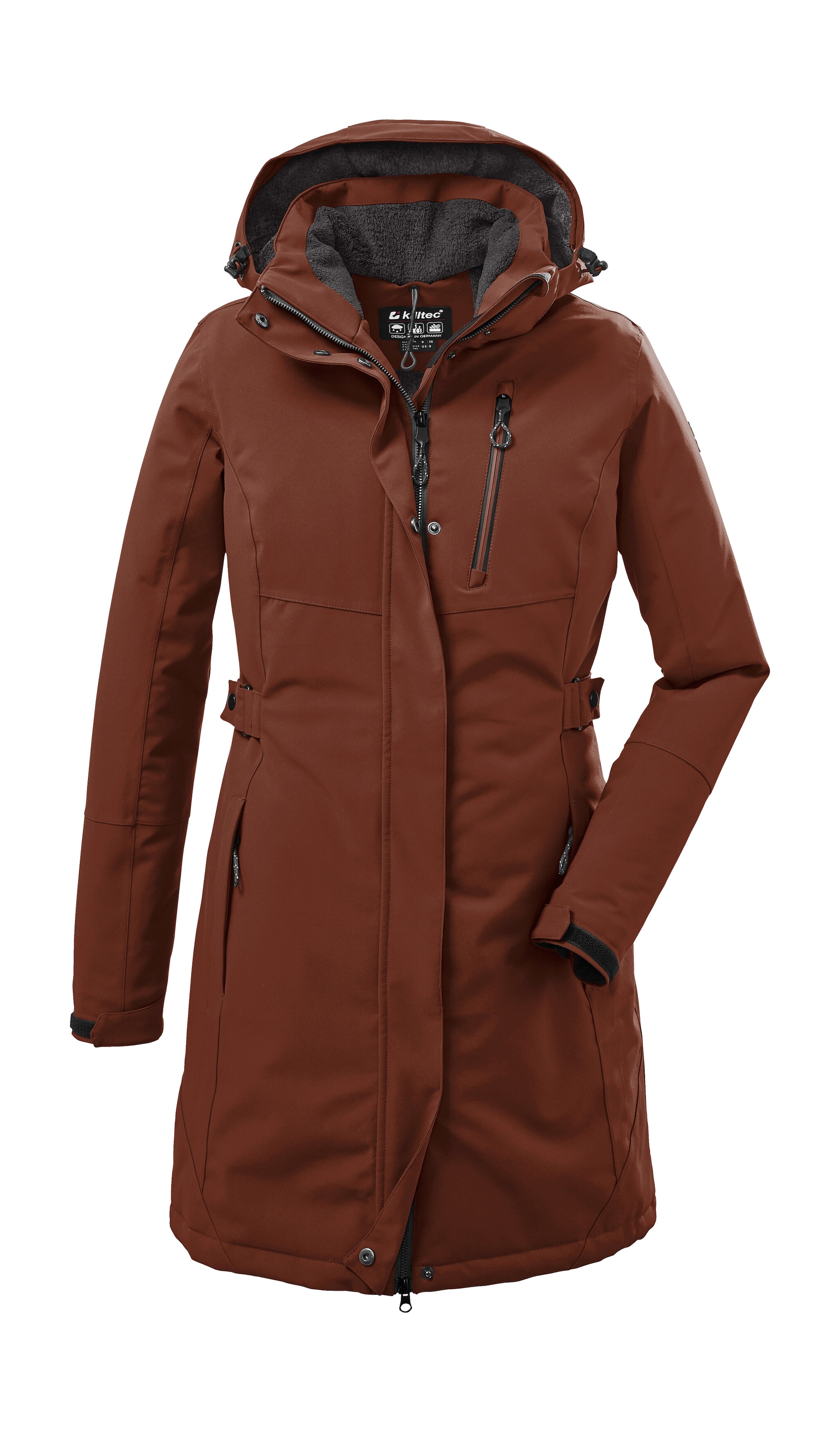 Killtec Parka »KOW 165 WMN PRK«, Wasser- und winddichter Parka mit Teddyfleece und abnehmbarer Kapuze