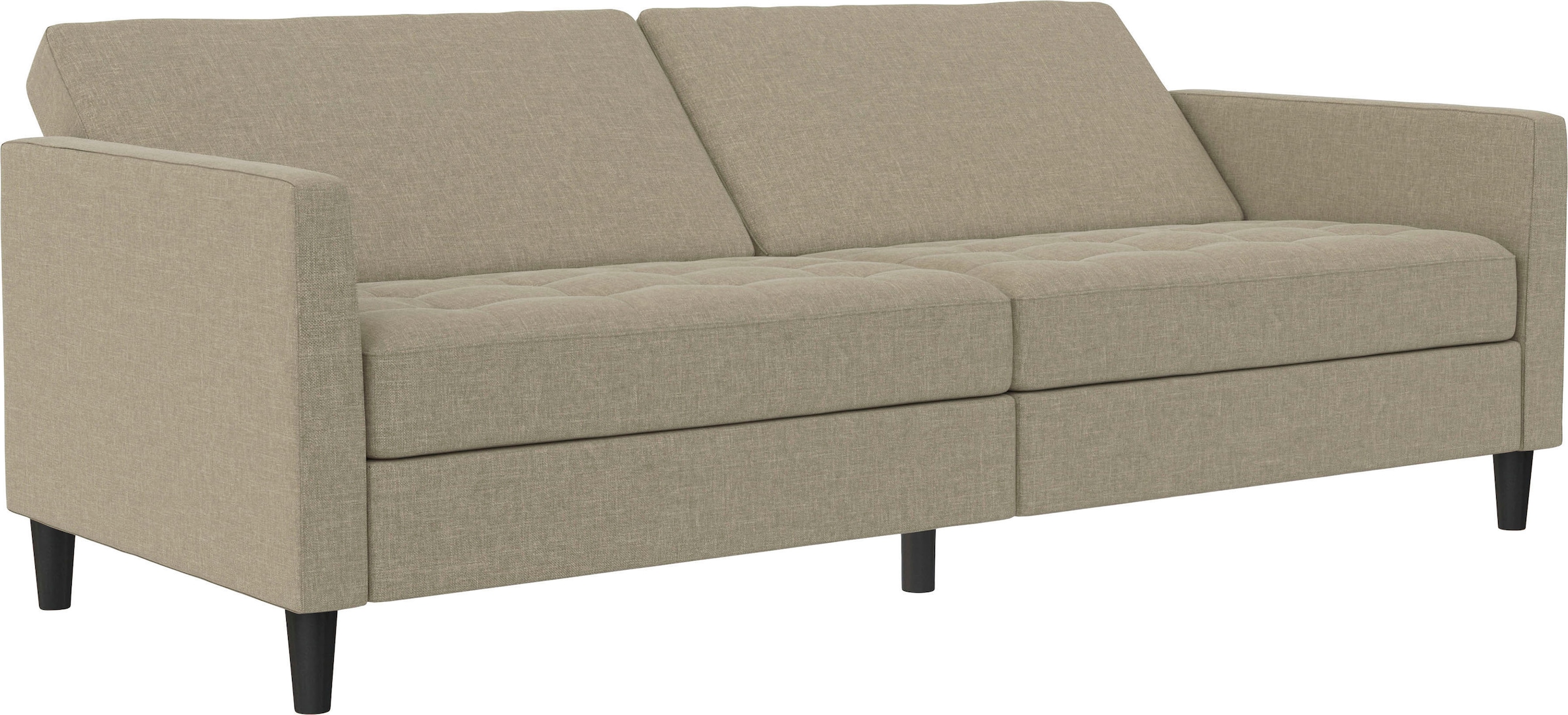 Dorel Home 3-Sitzer »Presley«, Sofa mit Bett-Funktion und verstellbarer Rückenlehne