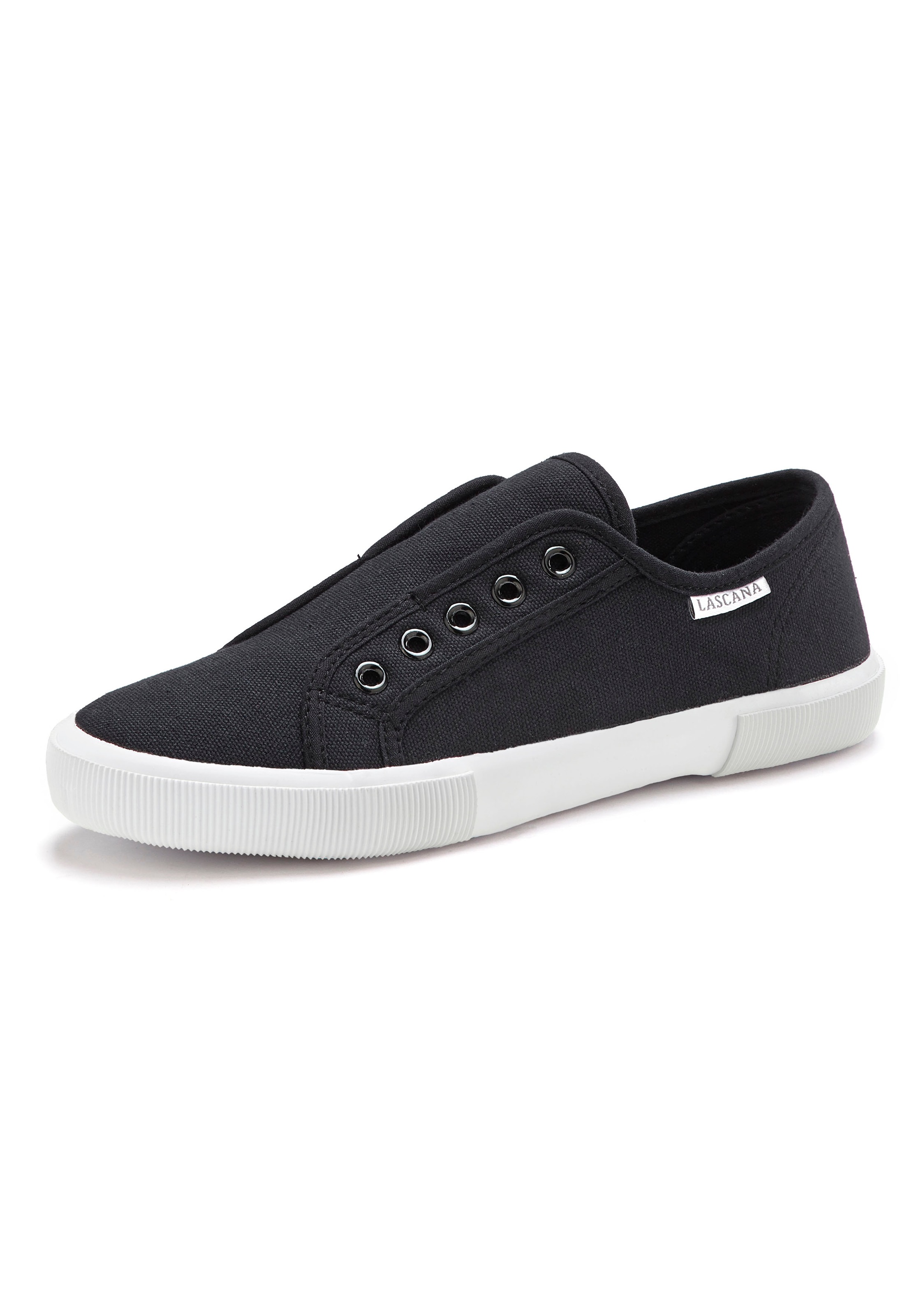 LASCANA Sneaker, Slipper, Halbschuh bequem zum Reinschlüpfen VEGAN
