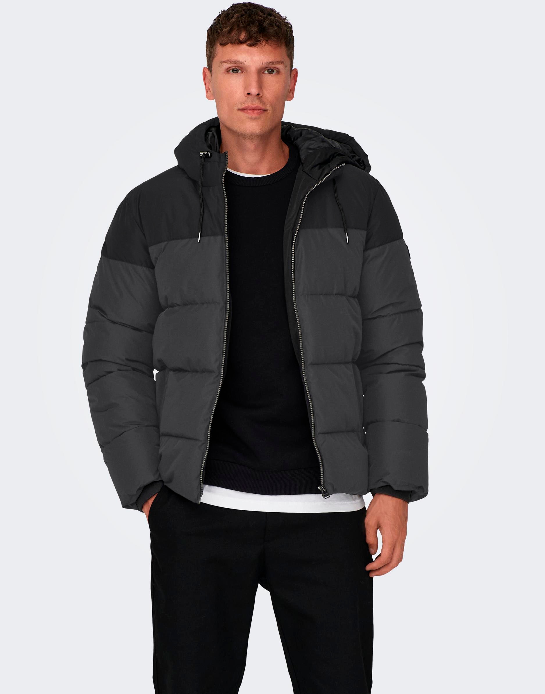 Steppjacke »ONSMARLON LIFE HOOD PUFFER JACKET OTW VD«, mit Kapuze