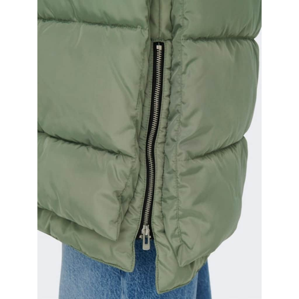 ONLY Steppmantel »ONLNORA LONG PUFFER COAT«, mit Kapuze