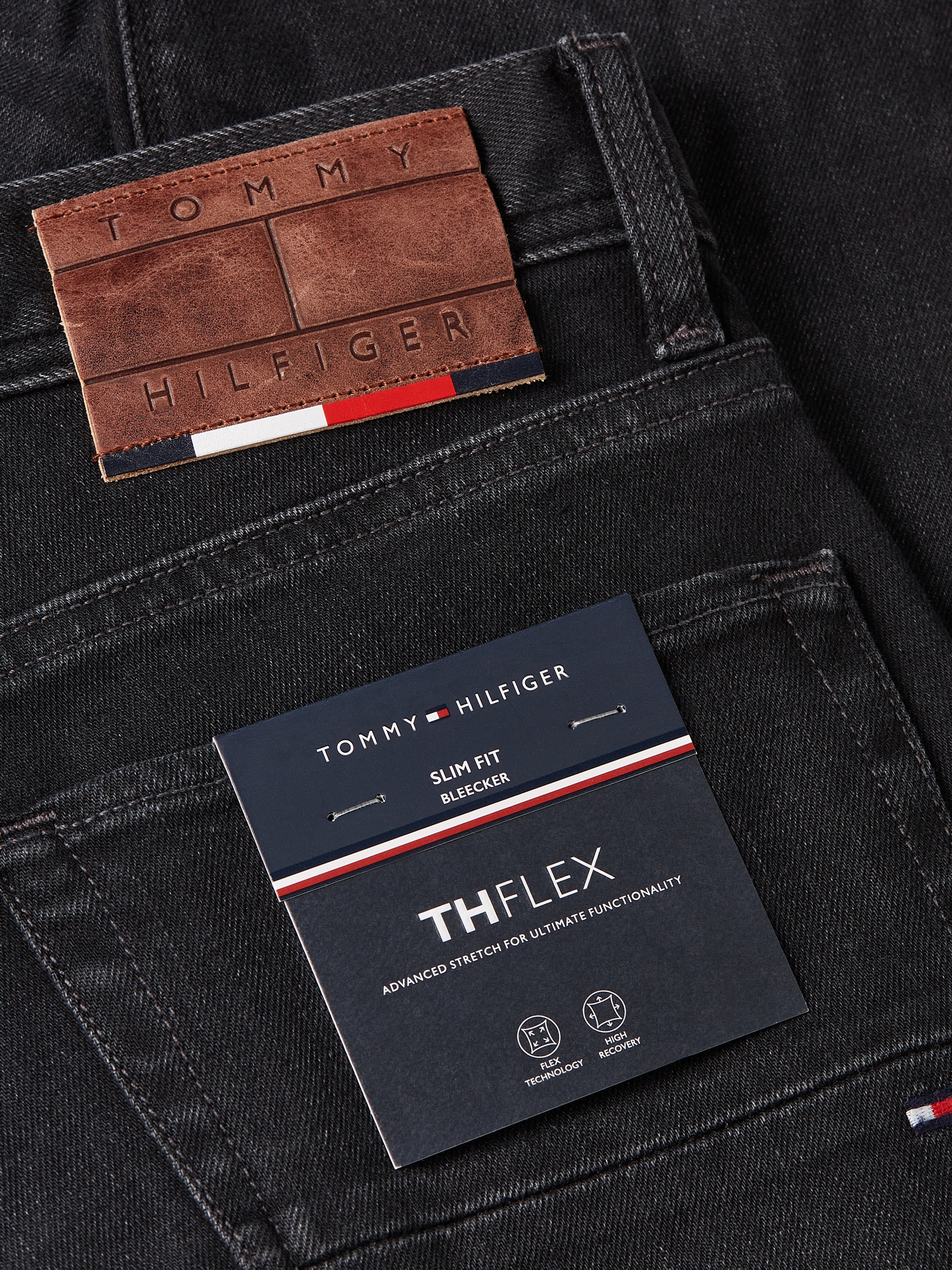 Tommy Hilfiger Slim-fit-Jeans »SLIM BLEECKER PSTR CROW BLACK«