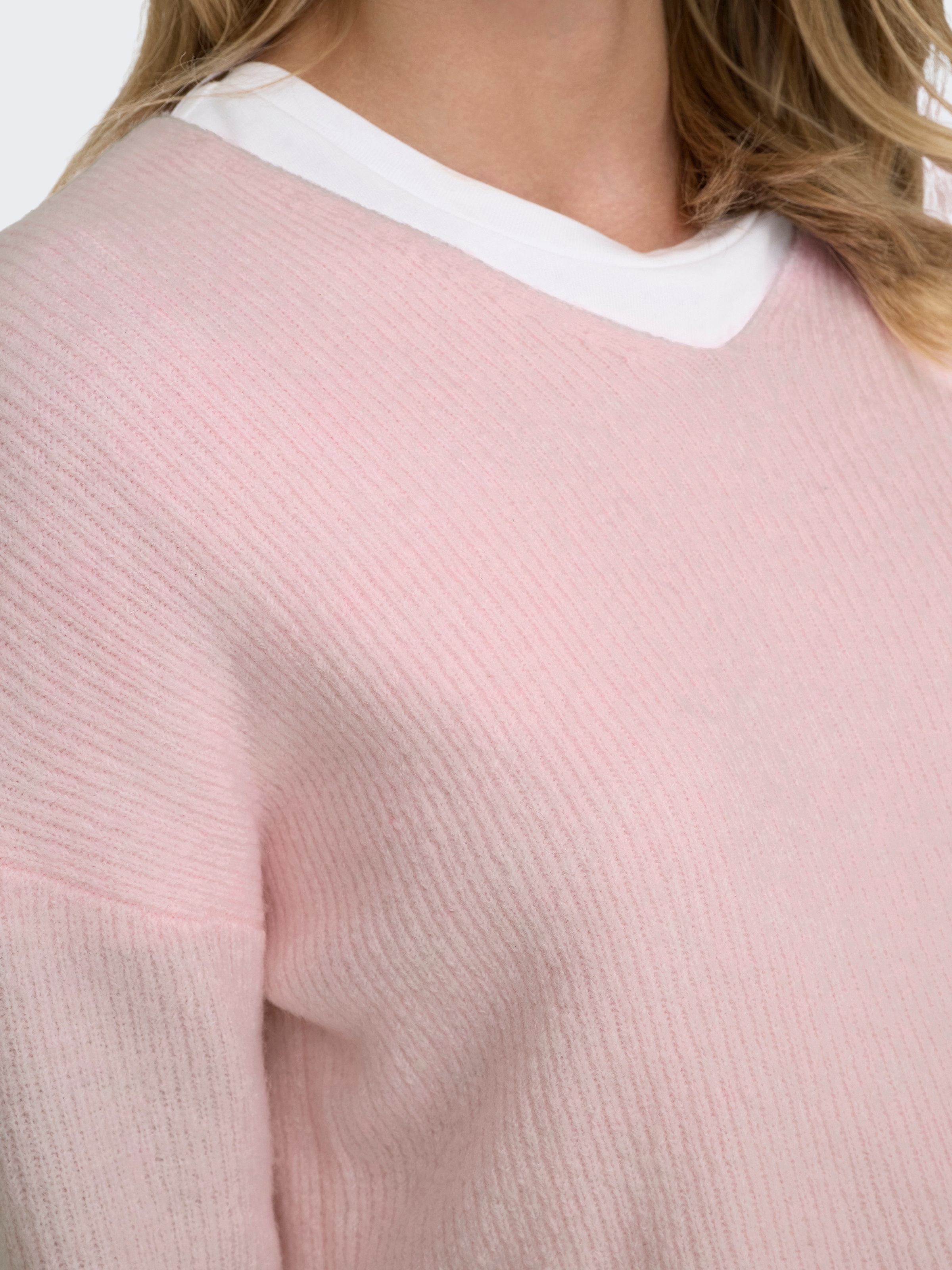 ONLY V-Ausschnitt-Pullover »ONLCAMILLA V-NECK L/S PULLOVER KNT NOOS«