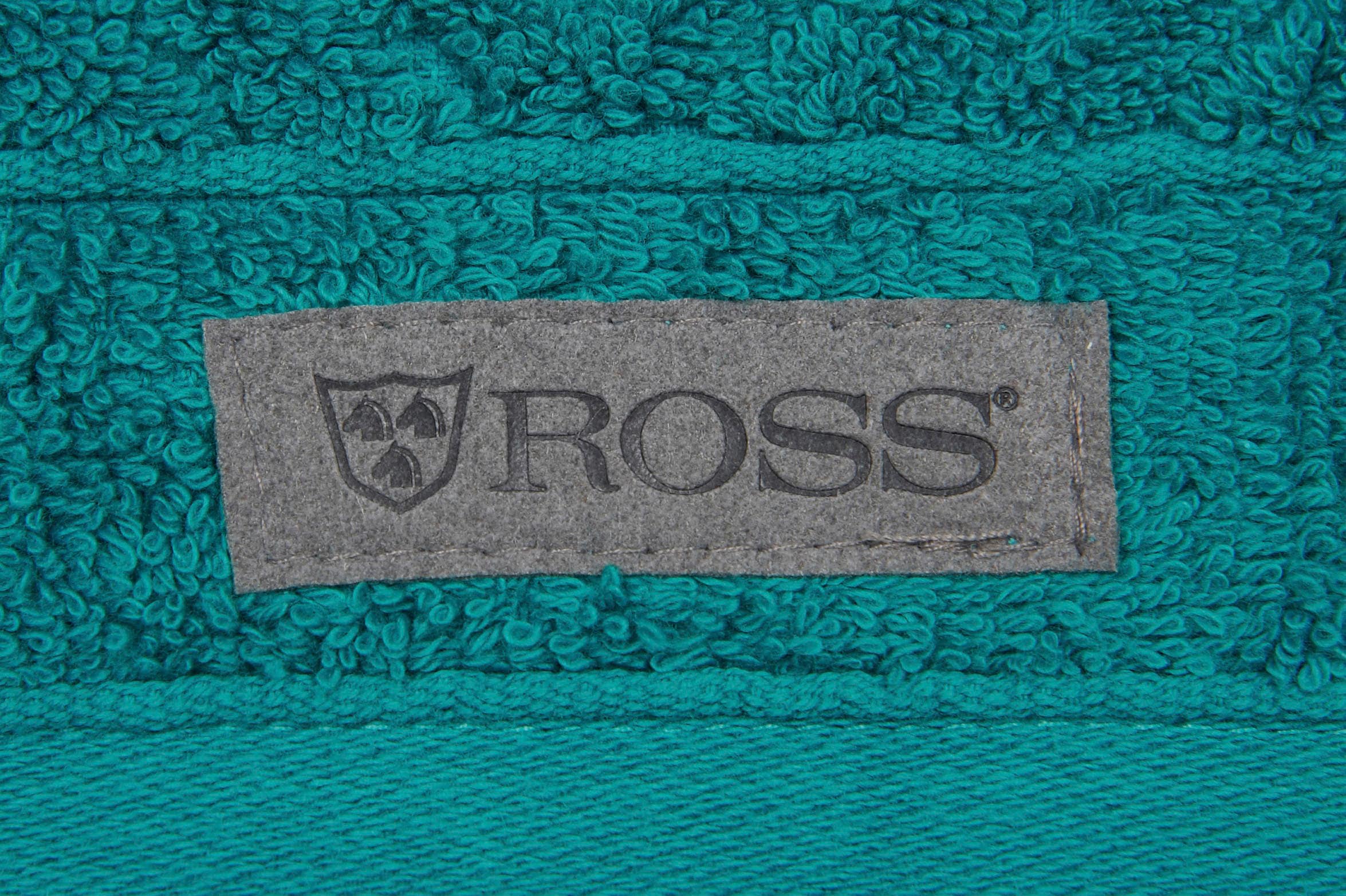 ROSS Gästehandtuch »Smart«, (6 St.), Uni-Rippe mit Velourslabel
