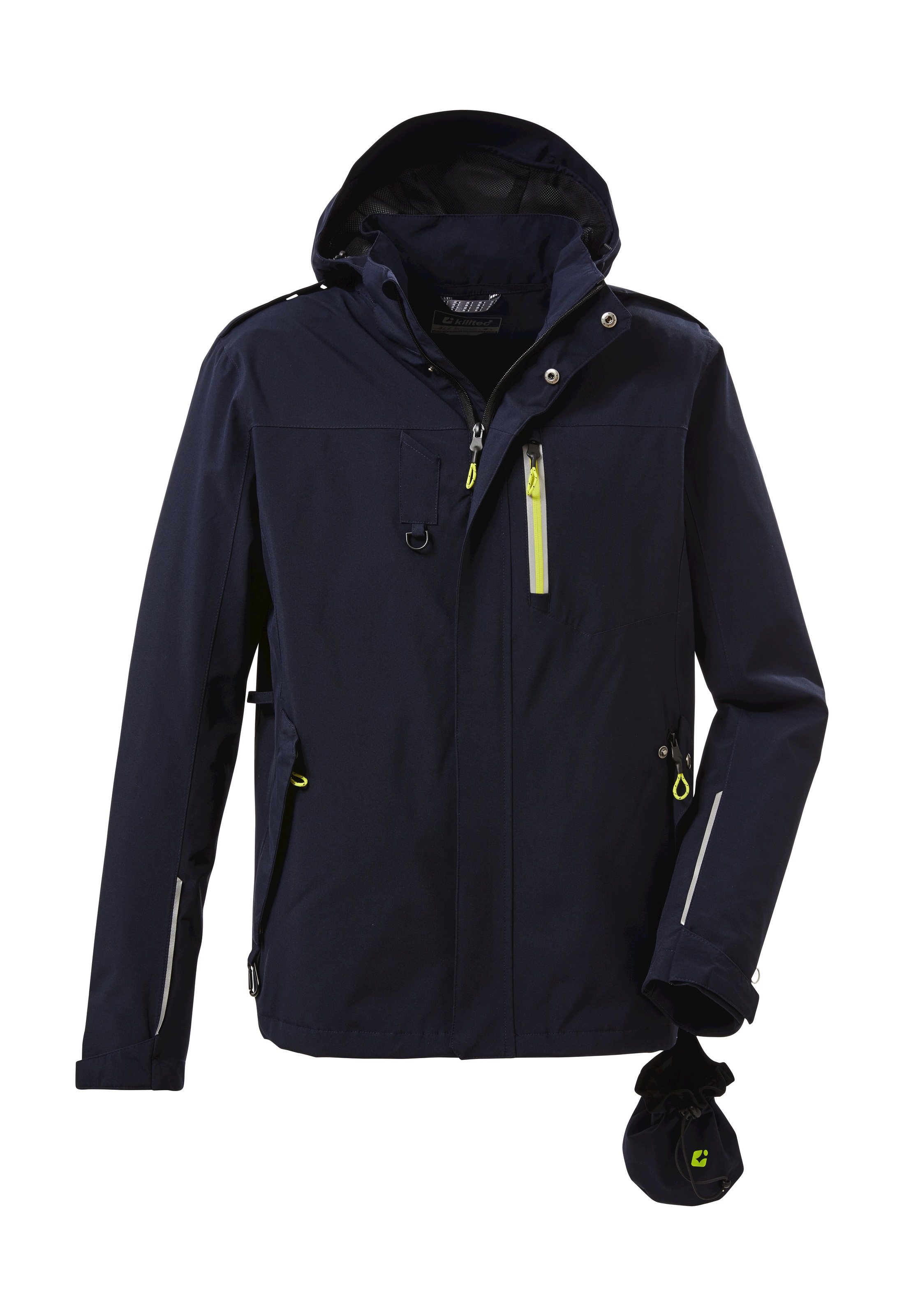 Killtec Outdoorjacke »KOS 149 MN JCKT«, Wasserdichte, atmungsaktive Jacke mit Taschen u Haken für Hundezubehör