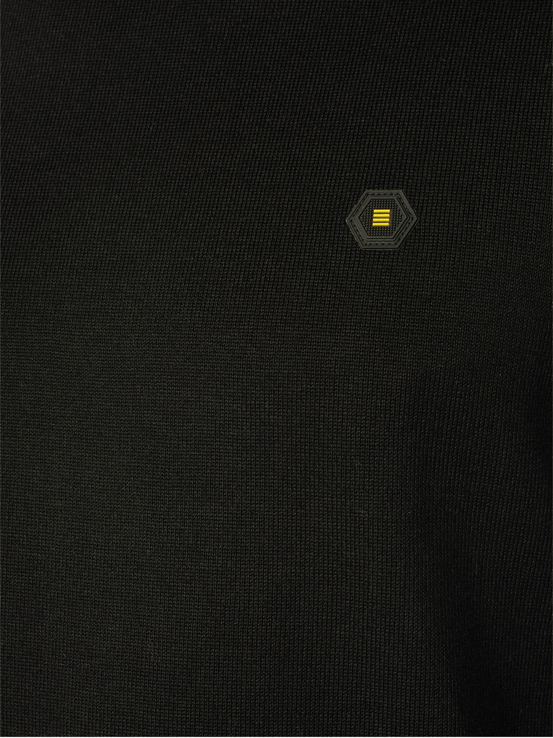 NO EXCESS Rollkragenpullover, mit Logo-Badge