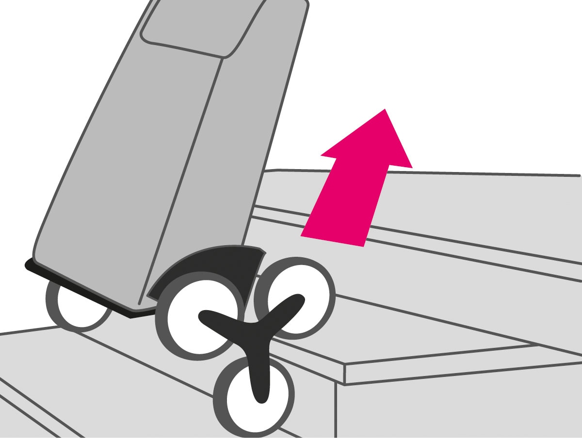 Gimi Einkaufstrolley »gimi Tris«, mit 3-Rollen-System für leichtes Treppensteigen