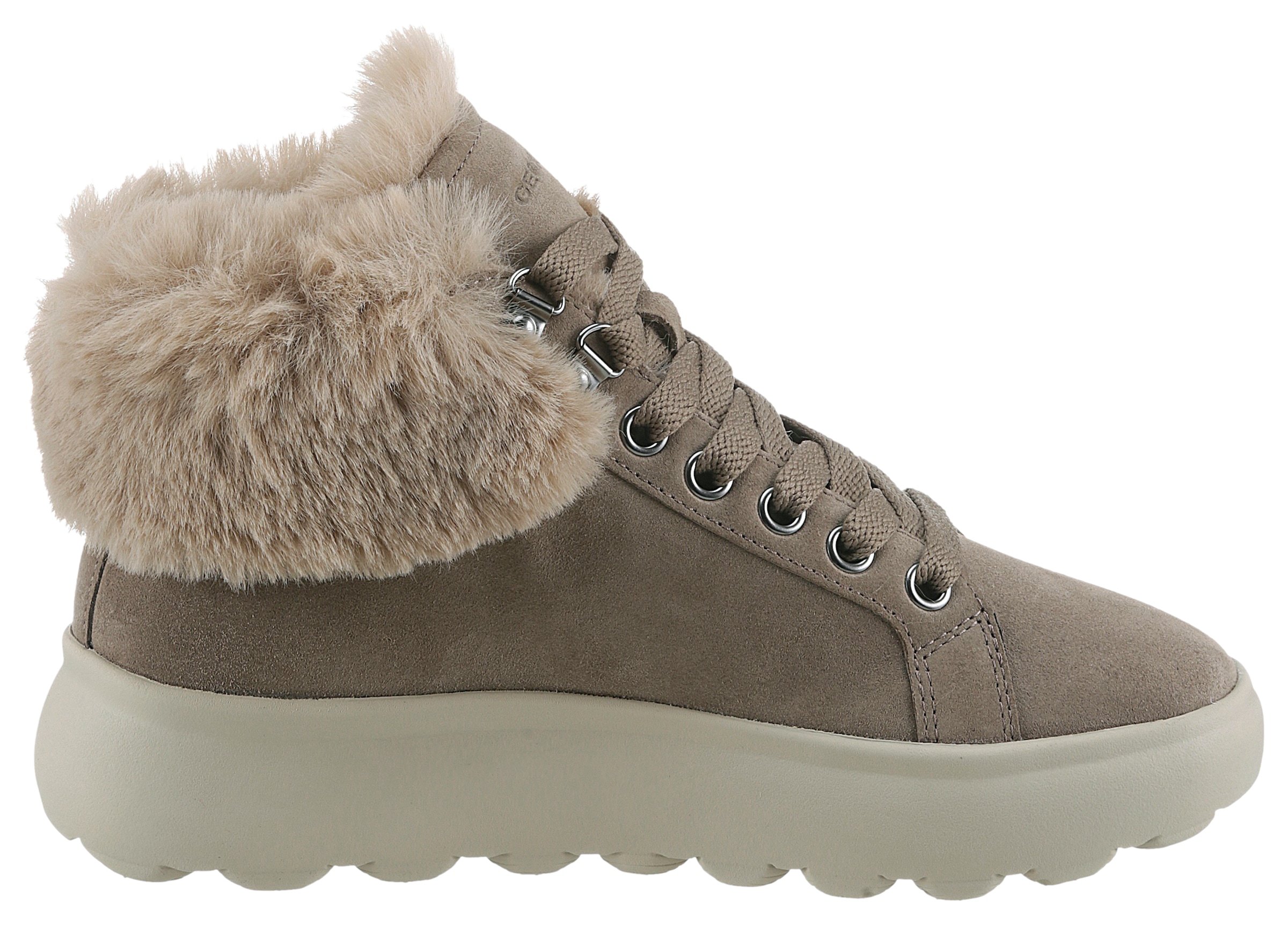 Geox Winterboots »D SPHERICA«, High Top Sneaker, Schnürboots, Winterboots mit Plateausohle