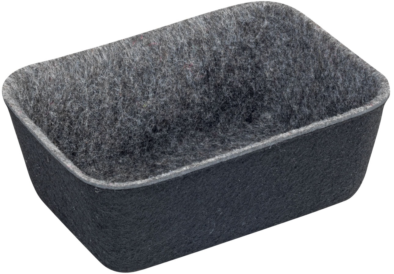 WENKO Organizer, (Set, 7 St.), Aufbewahrungsboxen für Schubladen, 3 Grössen, recycelter Polyesterfilz