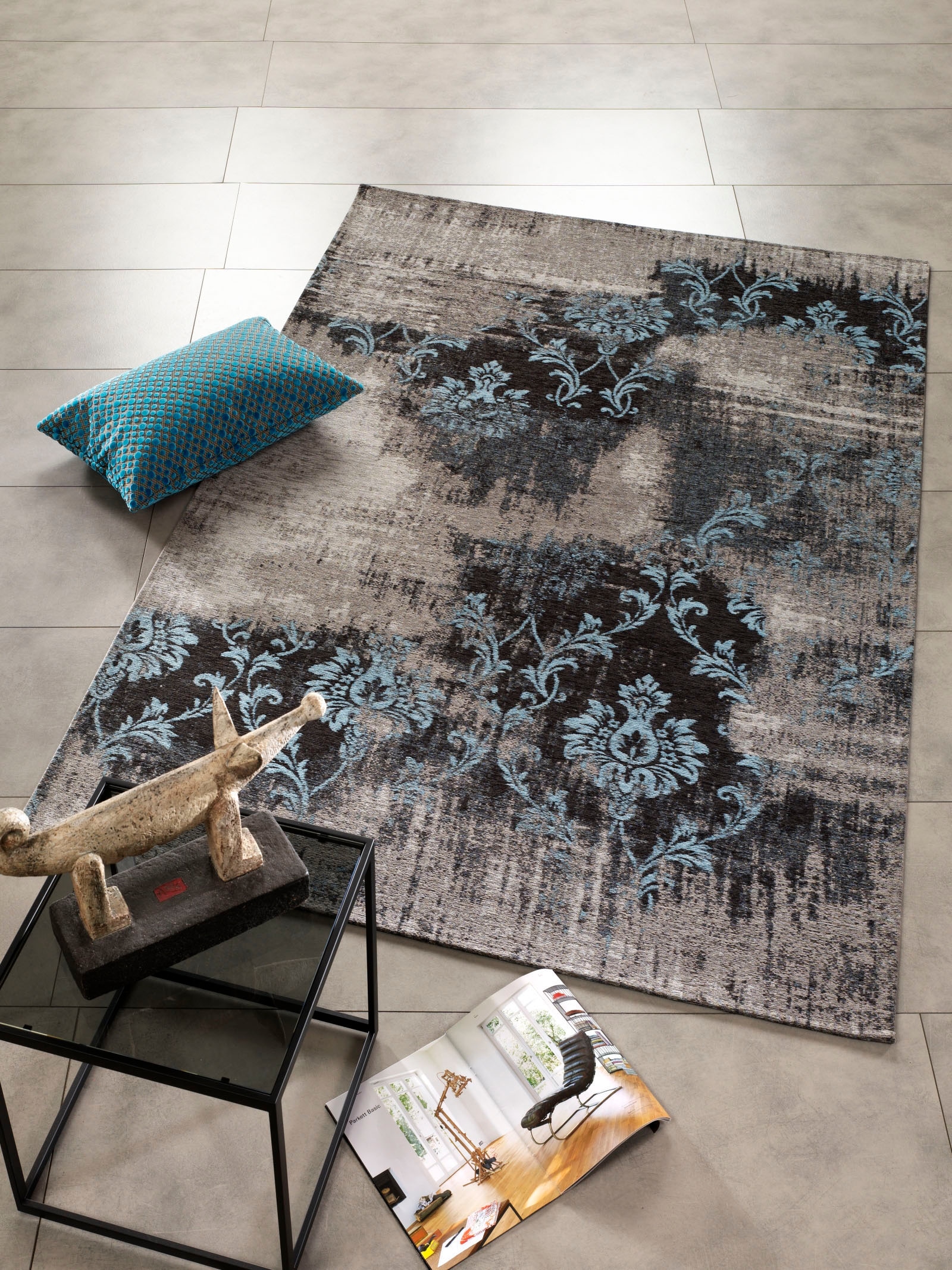 OCI DIE TEPPICHMARKE Teppich »Diana Melody«, rechteckig, 5 mm Höhe, Flachgewebe, Wohnzimmer