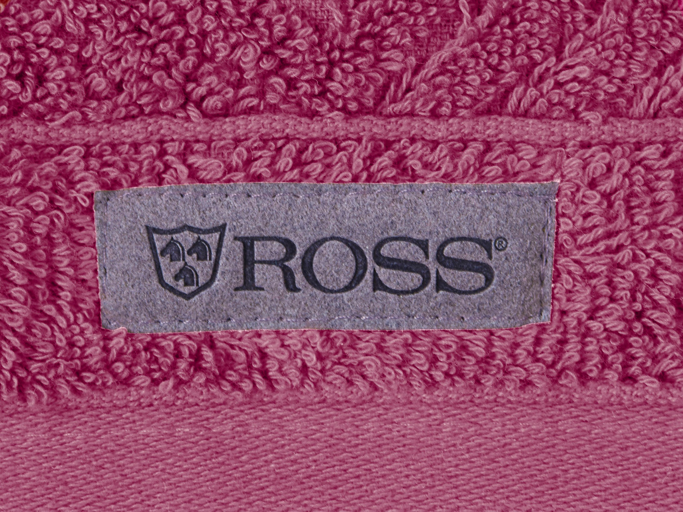 ROSS Handtuch »Smart«, (2 St.), Uni-Rippe mit Velourslabel