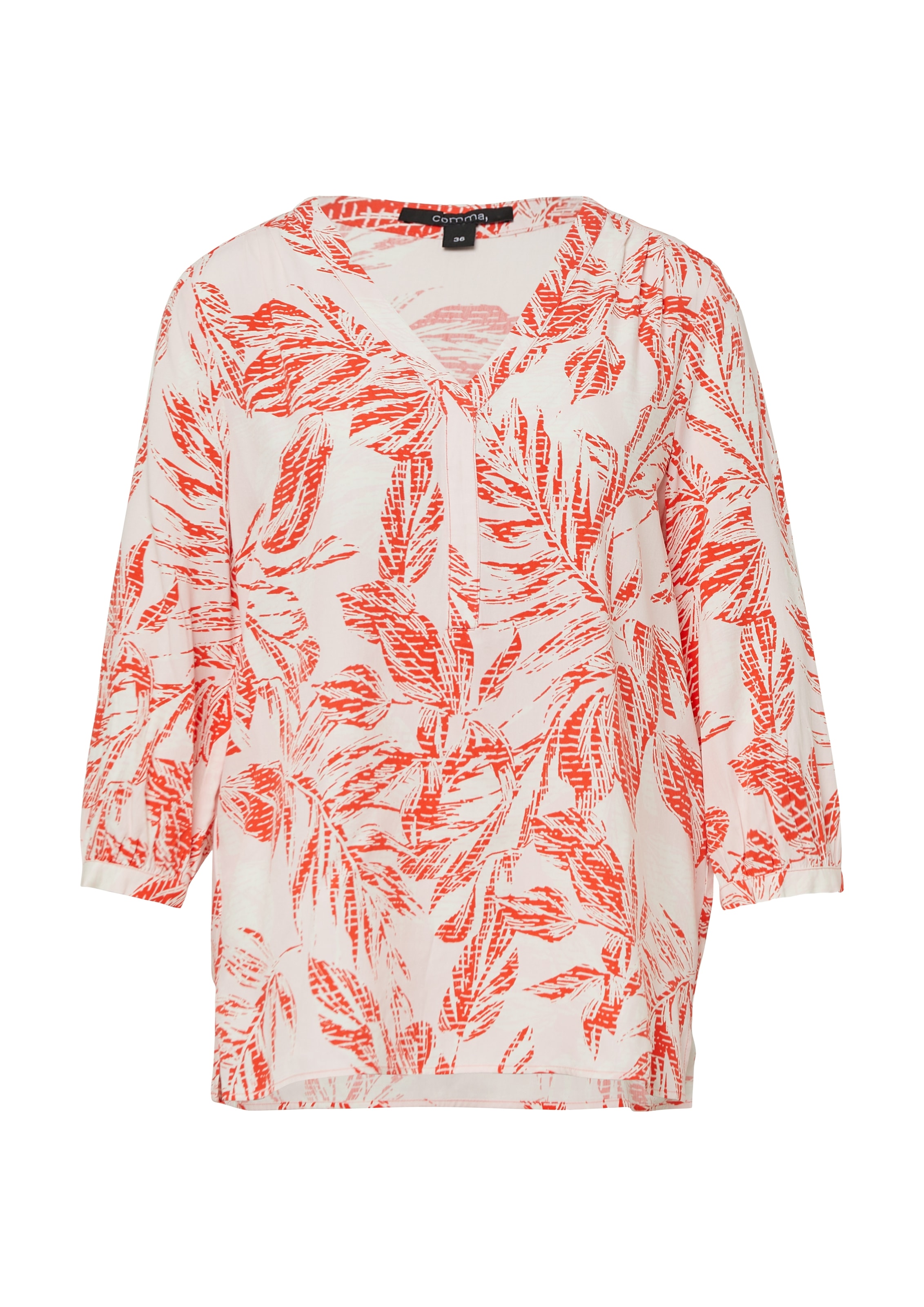 Comma Druckbluse, 3/4 -Arm mit floralem Muster