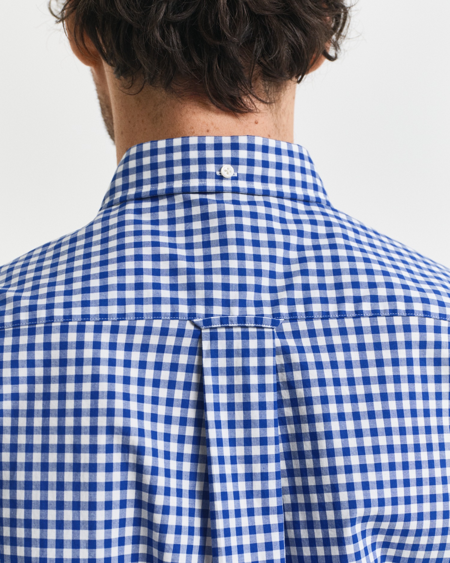 Gant Langarmhemd »REG POPLIN GINGHAM SHIRT«, mit Logostickerei auf der Brust