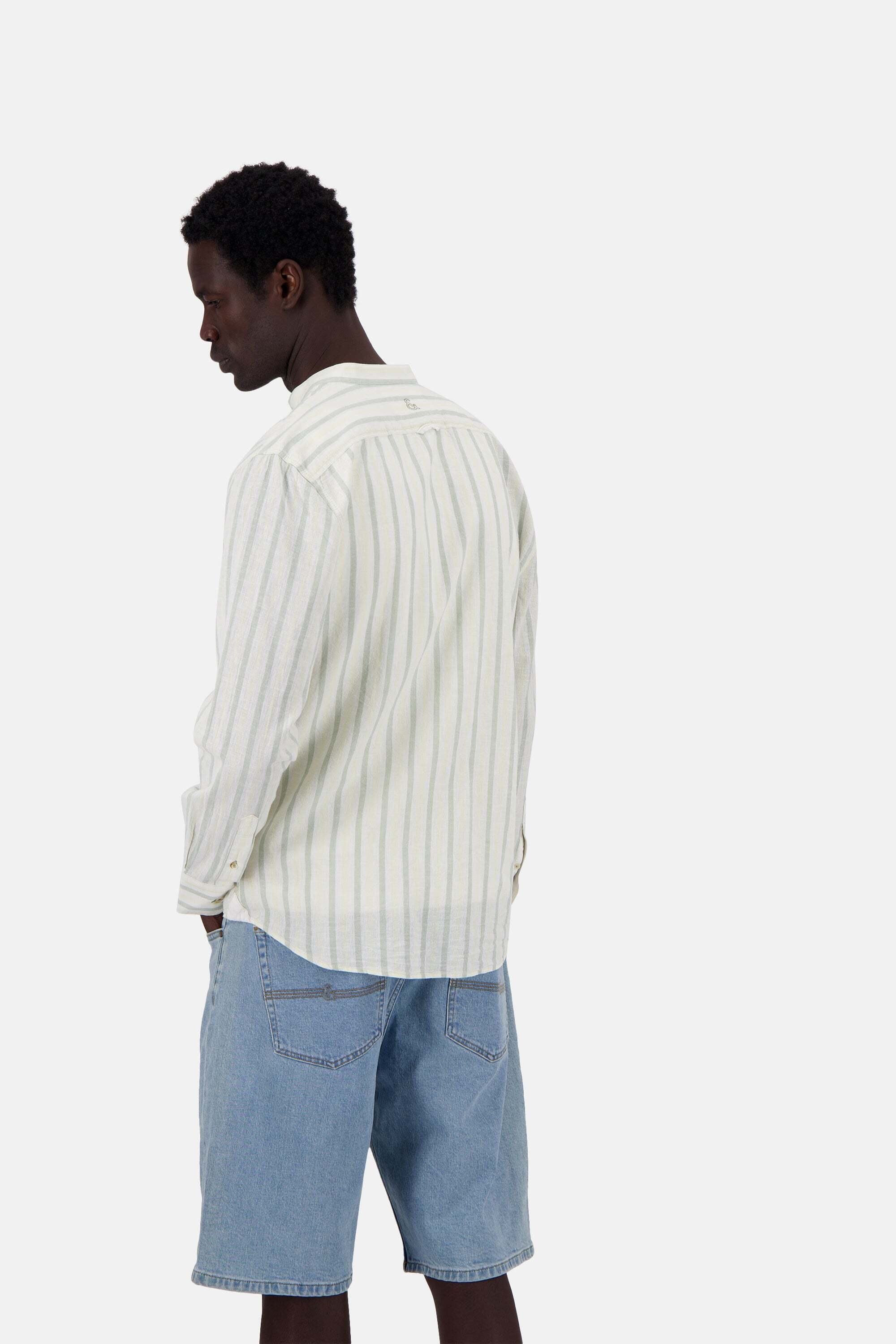 colours & sons Leinenhemd »colours & sons Leinenhemd Shirt-Linen Blend Stripes«