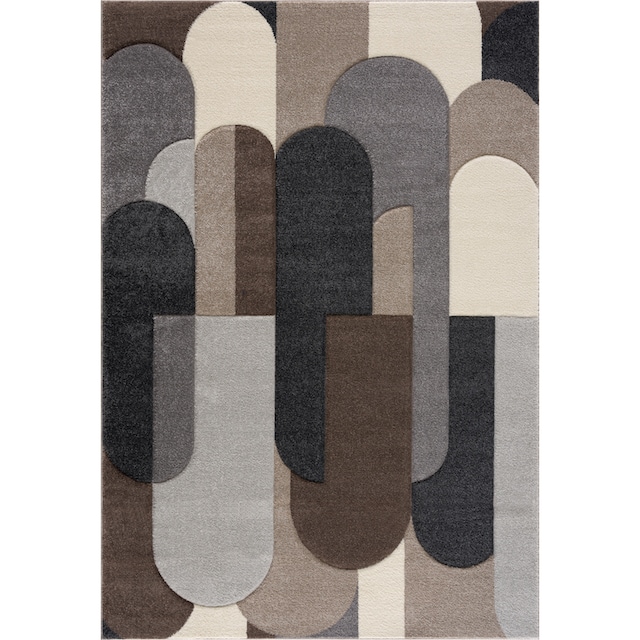 my home Teppich »Pautz«, rechteckig, handgearbeiteter Konturenschnitt,  Hoch-Tief-Effekt, wende-Teppich online kaufen | Jelmoli-Versand
