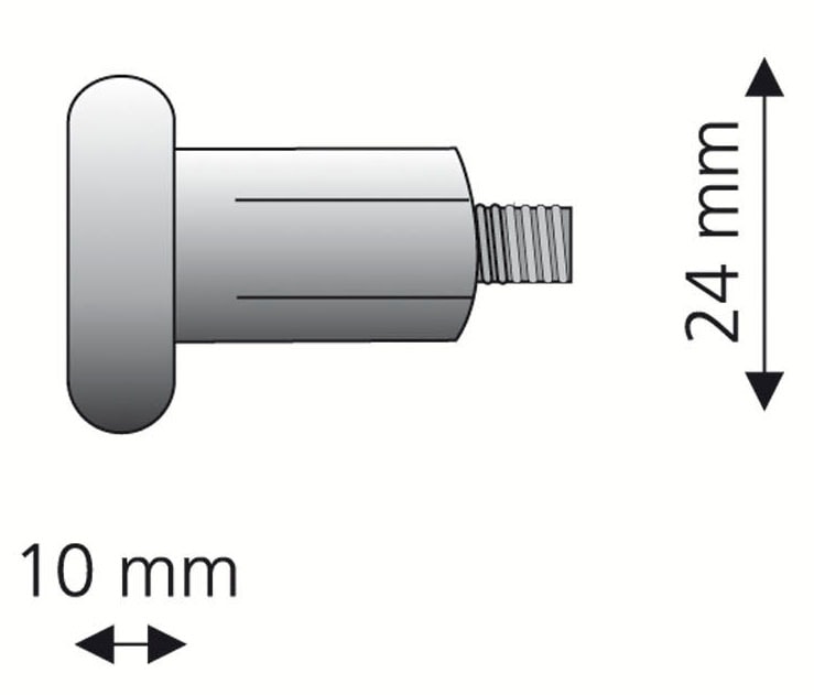 Liedeco Gardinenstangen-Endstück »Endstück, Endknopf, Endkappe "Esperanca" für 16 mm Stangen«, (2 St.), Endstück, Endknopf