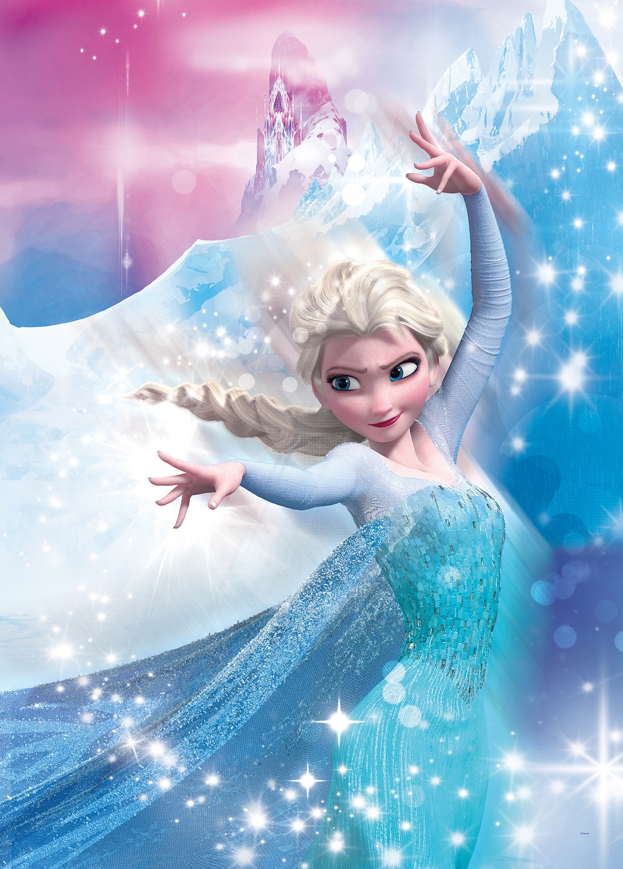 Komar Poster »Frozen 2 Elsa Action«, Disney, (1 St.), Kinderzimmer, Schlafzimmer, Wohnzimmer