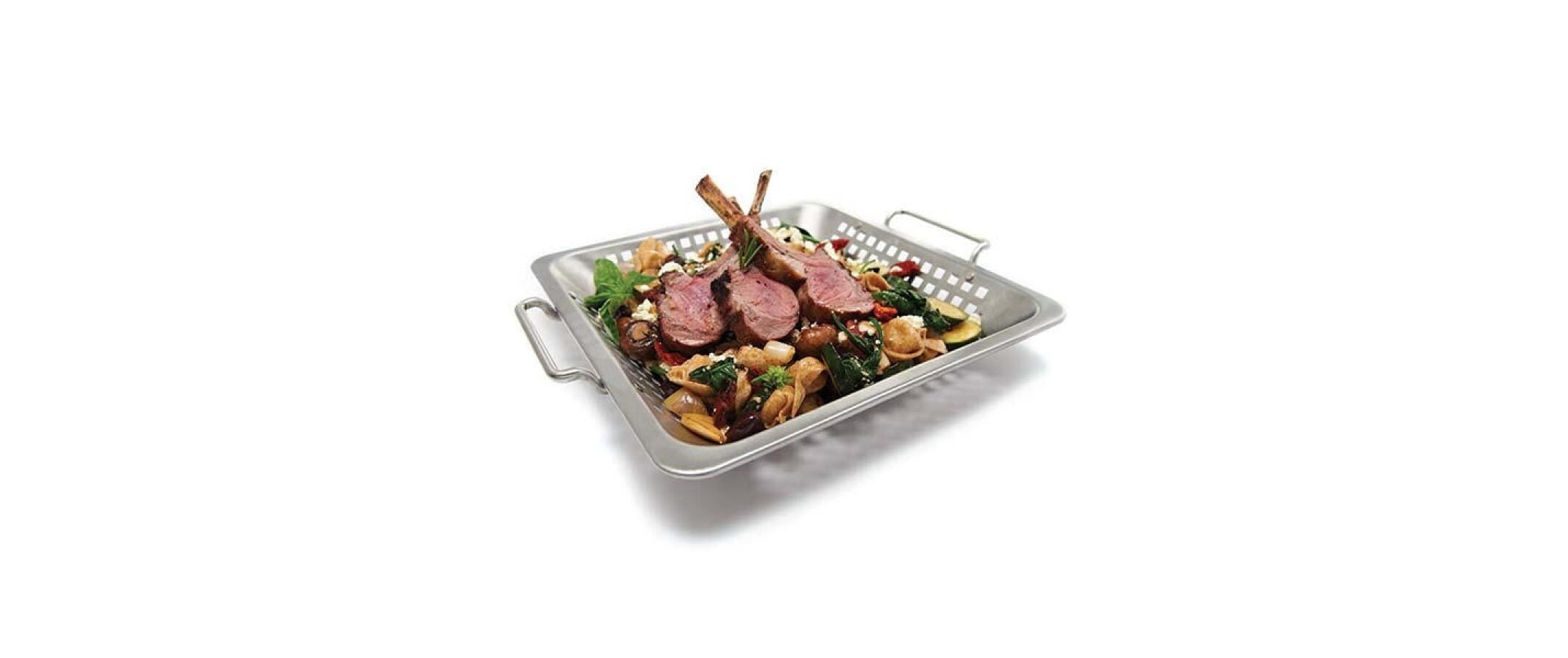 Broil King Grillpfanne »Grillkorb Gross/Flach«, Edelstahl