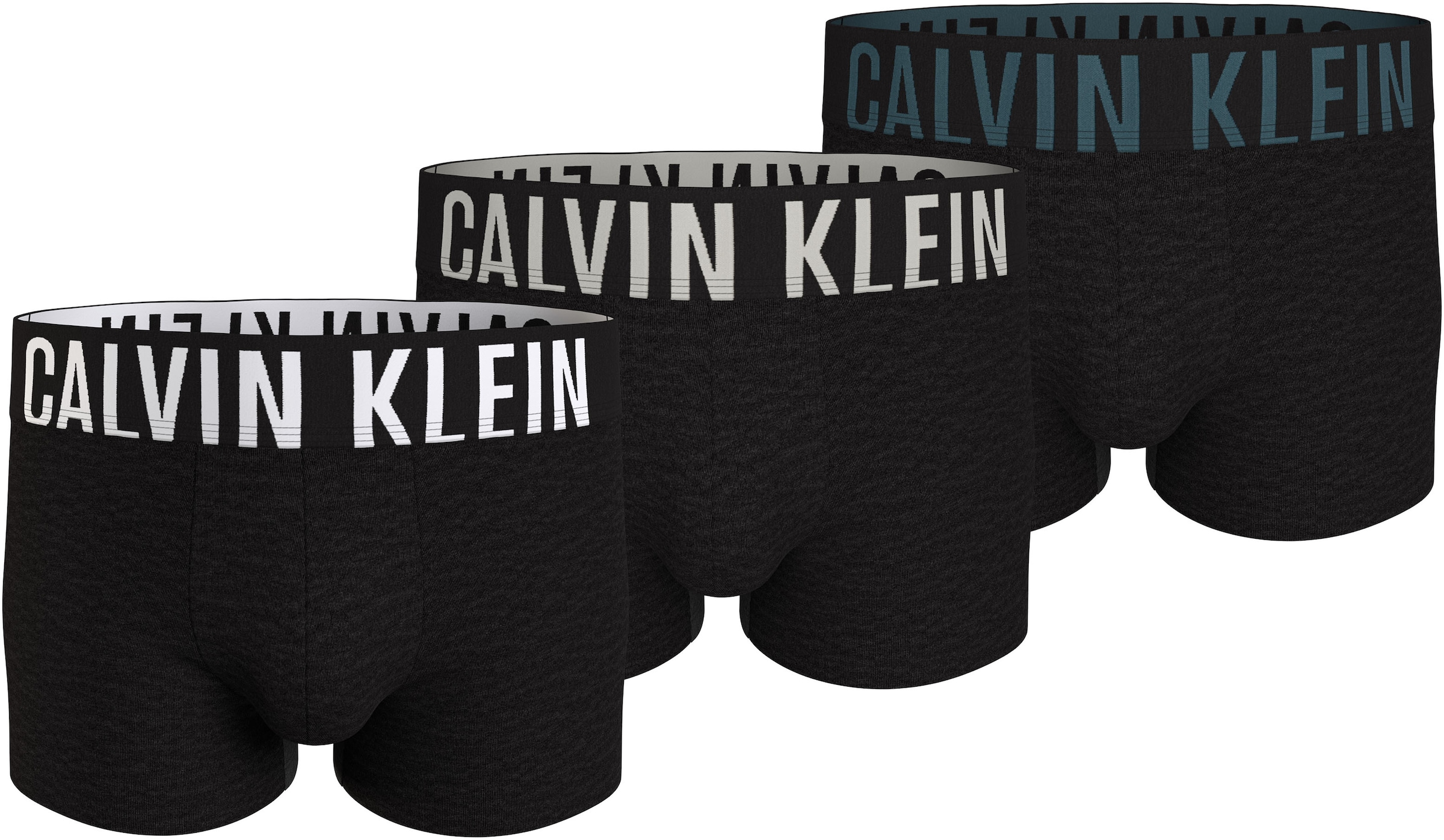 Calvin Klein Underwear Trunk »TRUNK 3PK«, (Packung, 3 St., 3er), mit Logo-Elastikbund