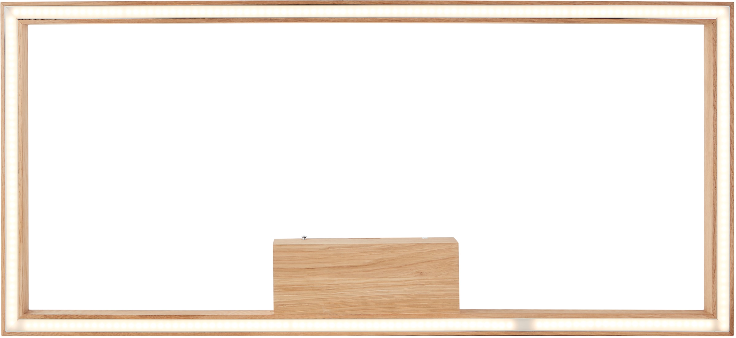 Brilliant LED Deckenleuchte »Delgrosso«, 1 flammig, Leuchtmittel LED-Modul | LED fest integriert, 83 x 38 cm, 2600 lm, warmweisses Licht, Holz/Kunststoff, eiche geölt