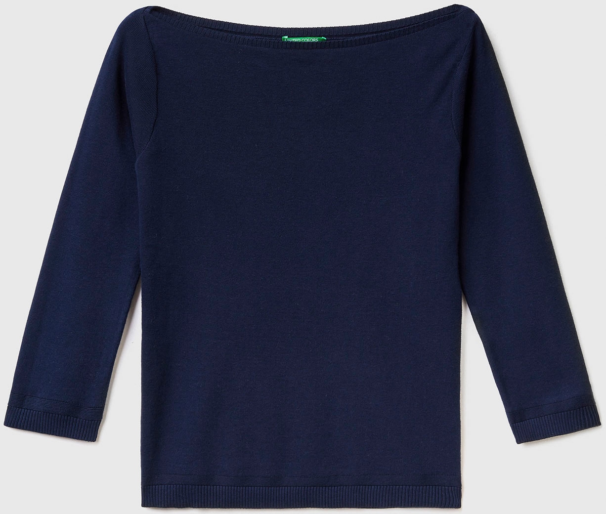 United Colors of Benetton Strickpullover, mit U-Boot-Ausschnitt