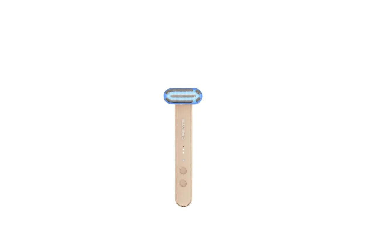 SKINCARE LED WAND 4 in 1 - Baguette faciale LED 4-en-1 avec technologie EMS - Sable