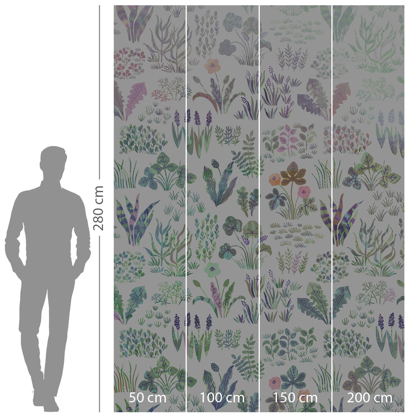 Komar Vliestapete »Digitaldruck Vlies - Flower Farm - Grösse 200 x 280 cm«, bedruckt, Kinderzimmer