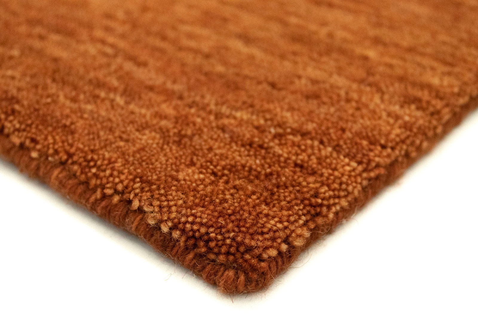 morgenland Wollteppich »Uni - Gabbeh Teppich - Softy«, rechteckig, 1,6 mm Höhe, Gabbeh Optik, Uni Farben, reine Wolle, sehr weicher Flor, Wohnzimmer