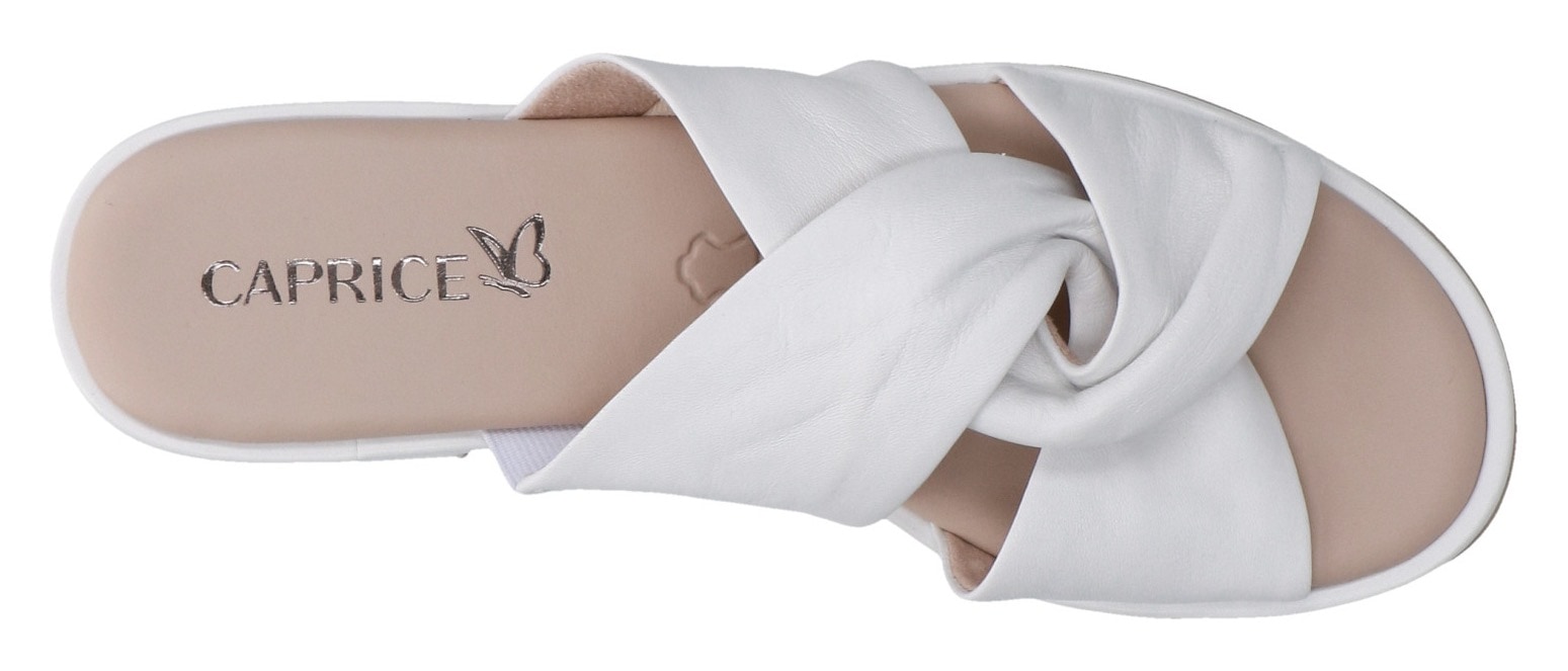 Caprice Pantolette, Blockabsatz, Sommerschuh mit hochwertiger Memotion Ausstattung