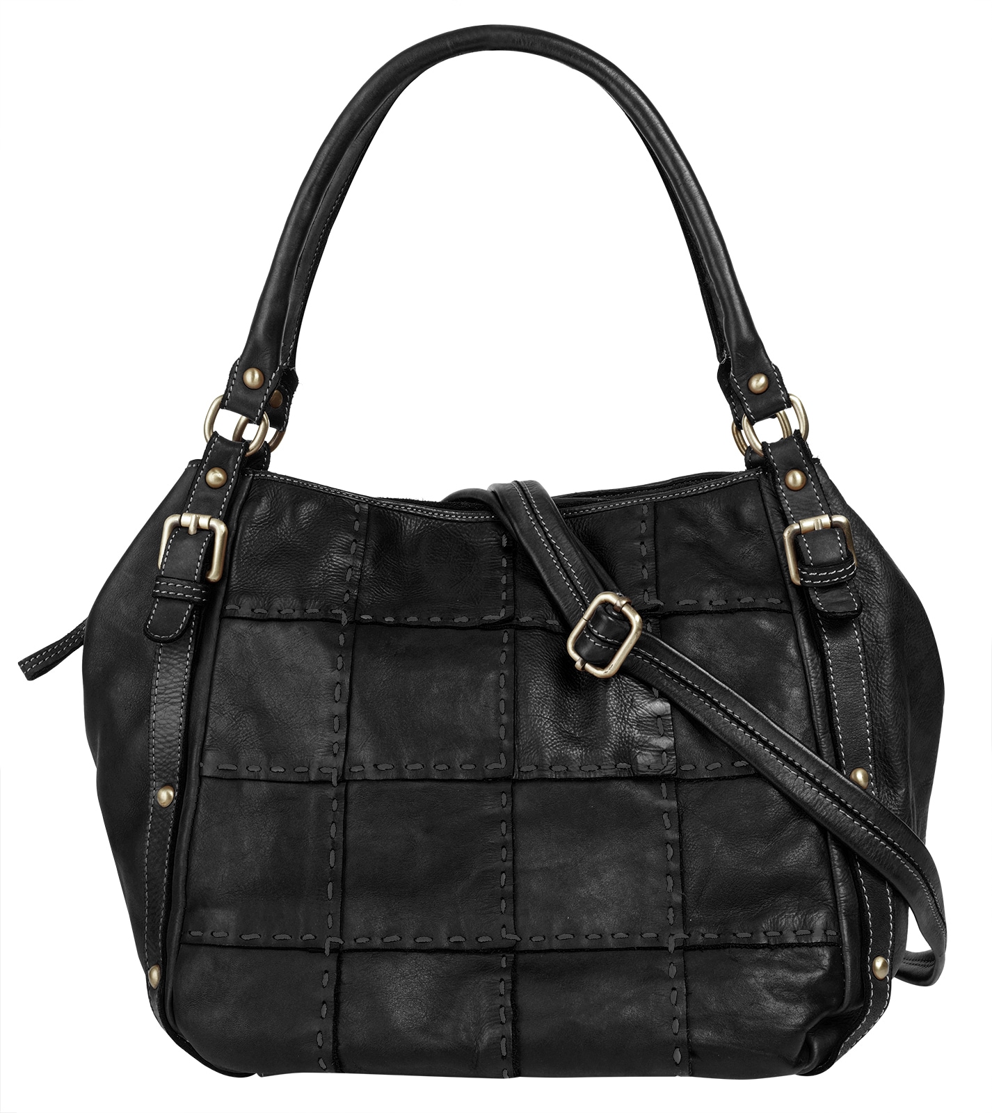 Samantha Look Shopper echt Leder, Made in Italy