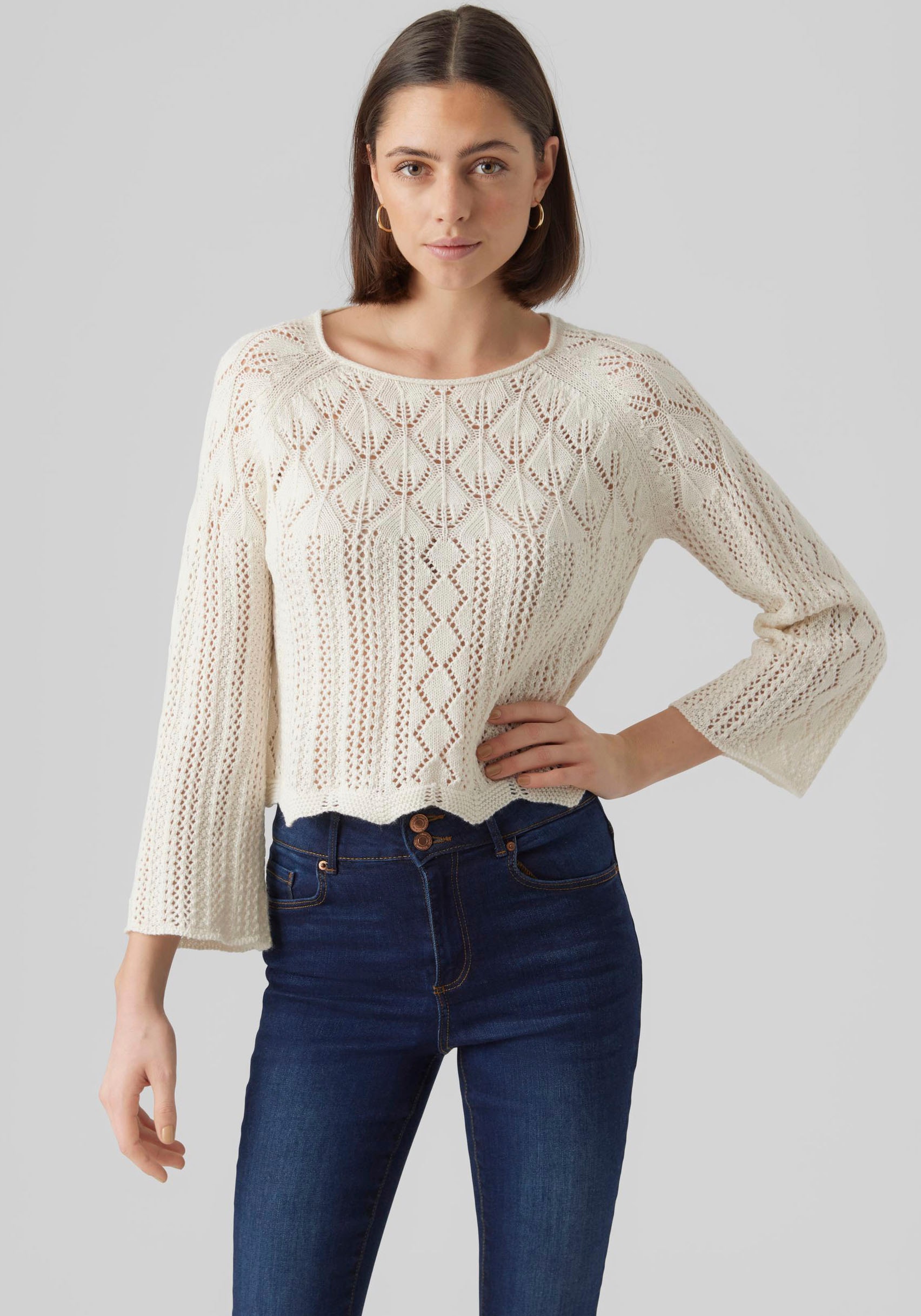 Strickpullover »VMGINGER 3/4 BOATNECK PULLOVER GA NOOS«