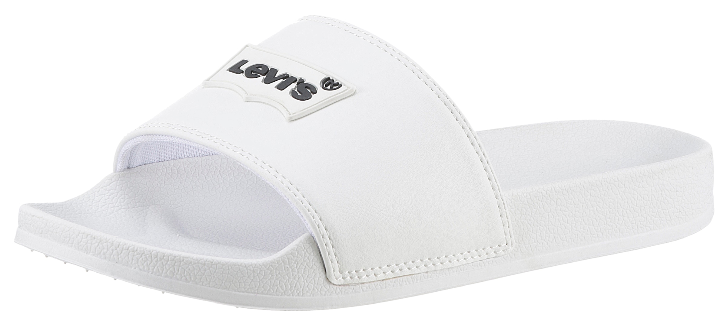 Levi's® Pantolette »JUNE BATWING PATCH S«, Plateau, Sommerschuh, Schlappen mit Kontrast-Logoschriftzug