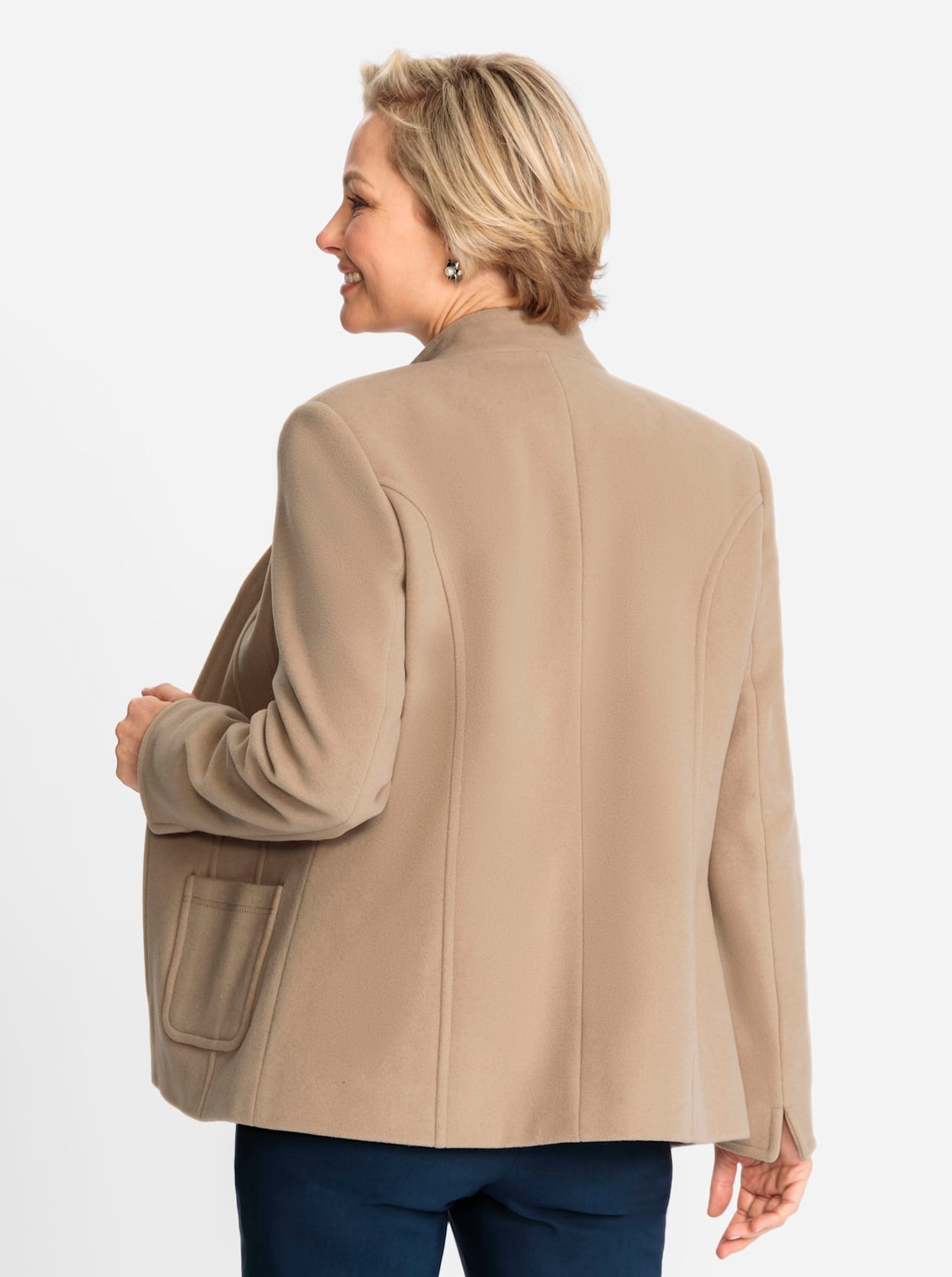 Classic Wolljacke, ohne Kapuze
