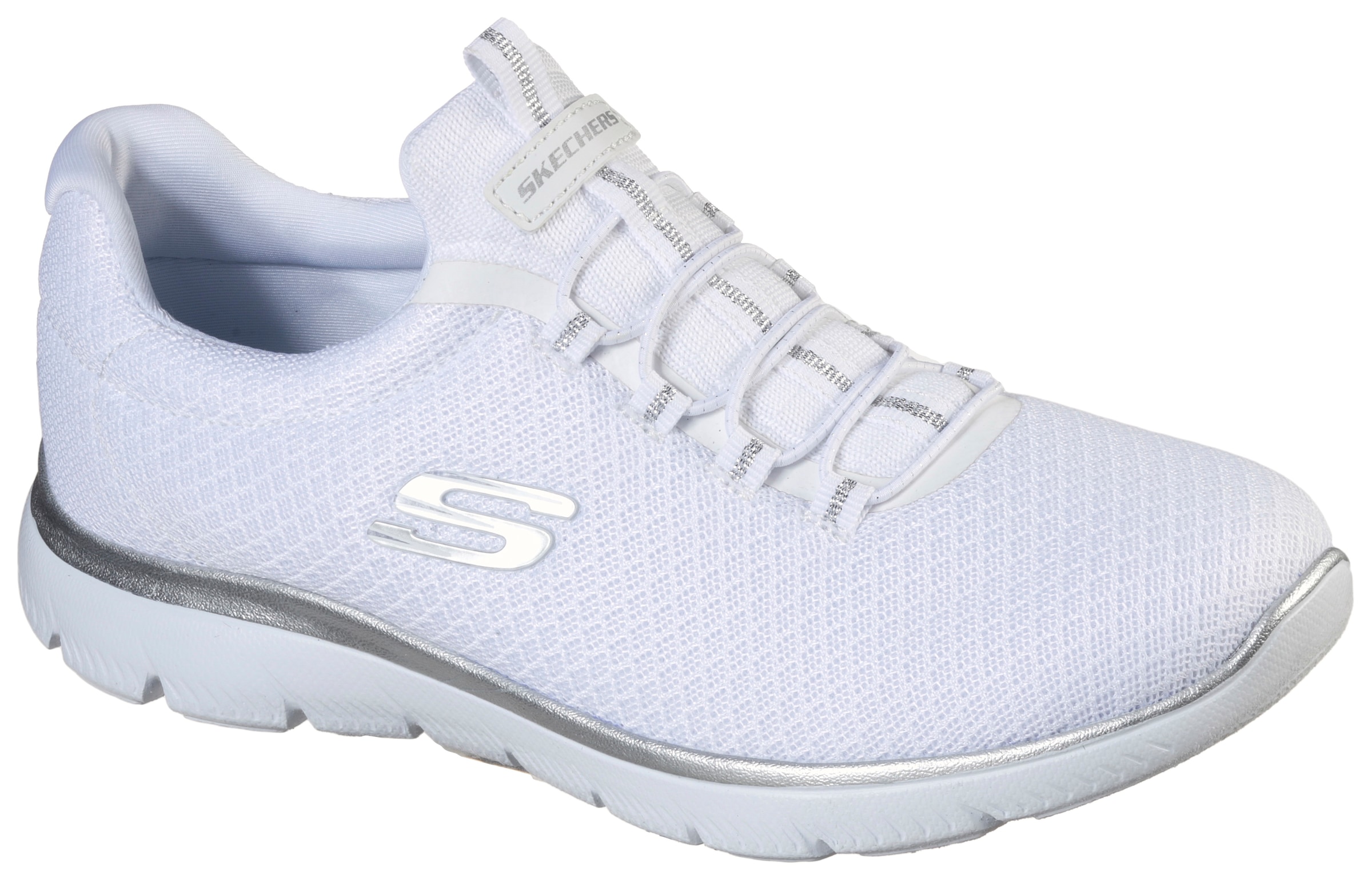 Skechers Slip-On Sneaker »SUMMITS«, Freizeitschuh, Komfortschuh mit stossdämpfender Zwischensohle