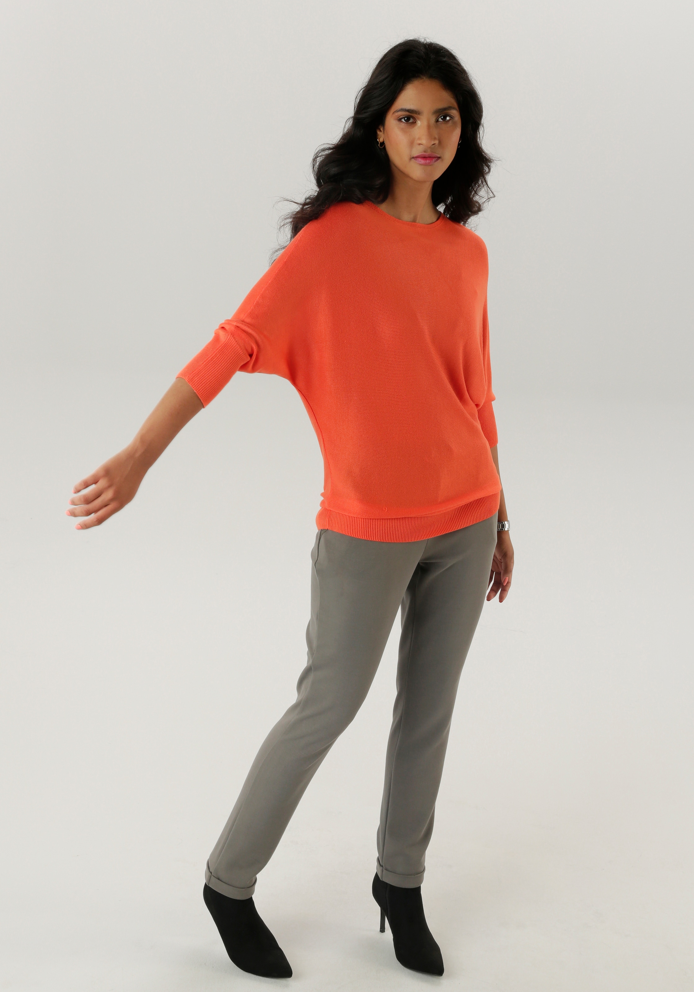 Aniston SELECTED Strickpullover, mit U-Boot-Ausschnitt