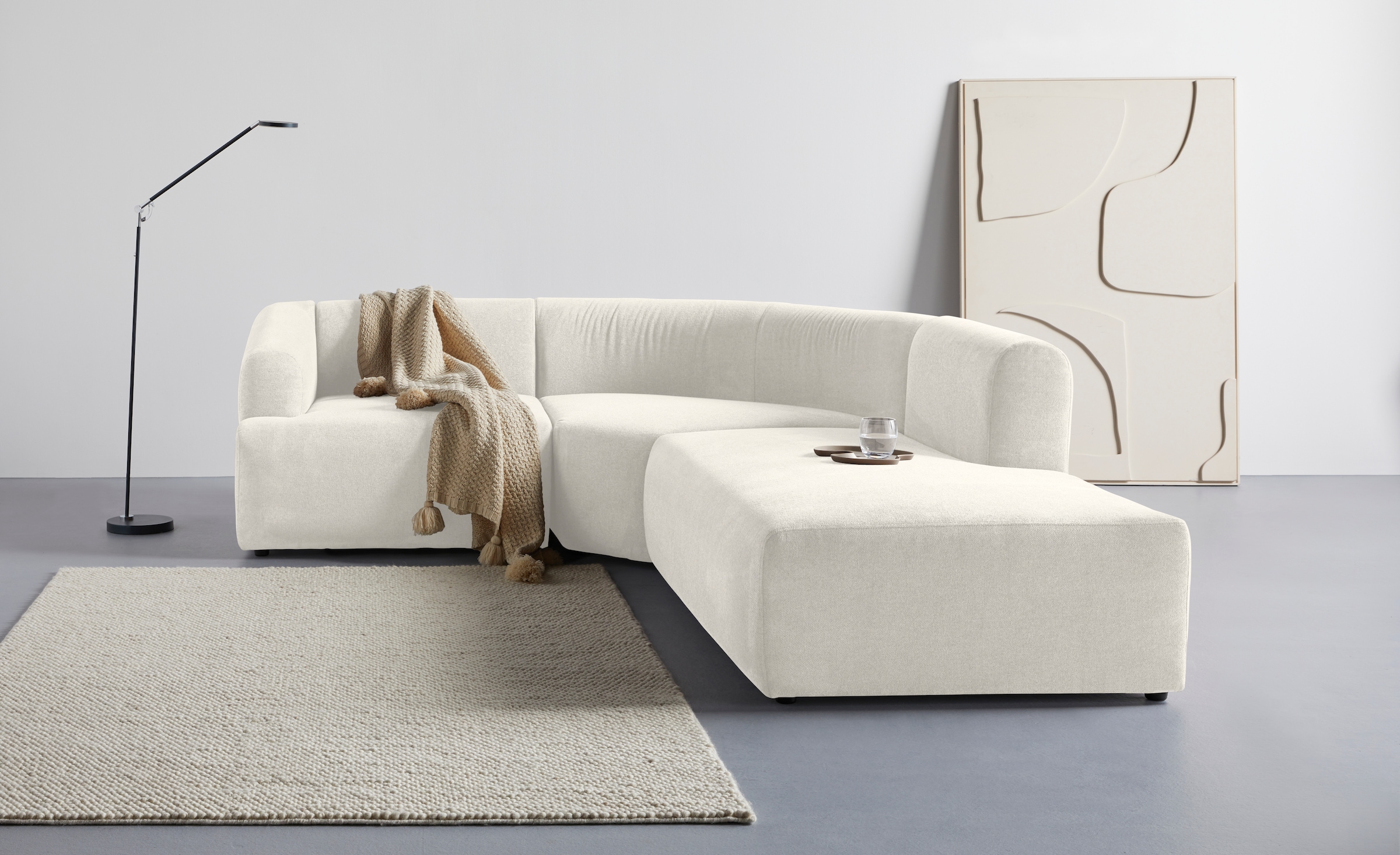 LeGer Home by Lena Gercke Ecksofa "LYZA L-Form links/rechts, Modularsofa, Masse B/T/H: 211/267/74 cm" als Modul oder separat verwendbar, für individuelle Zusammenstellung