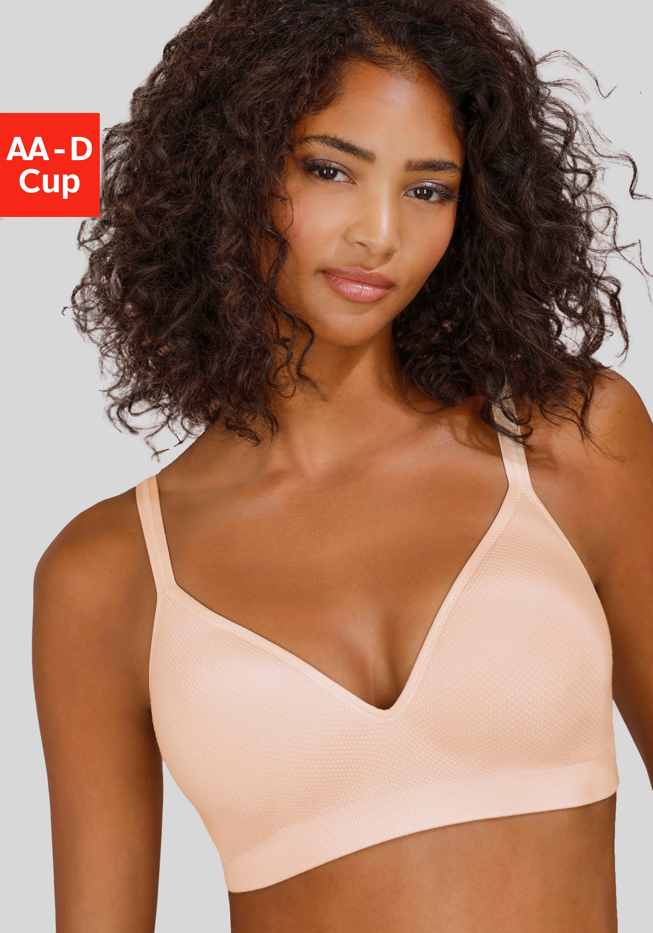 LASCANA Push-up-BH »COMFY BRA« ohne Bügel aus weicher Baumwollqualität, Basic Dessous