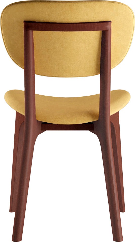 INOSIGN Stuhl »COZY Made in Italy«, (Set), 2 St., Microfaser, Gestell in Buche, Kirsch- oder Nussbaum, Massivholz, Design Stuhl
