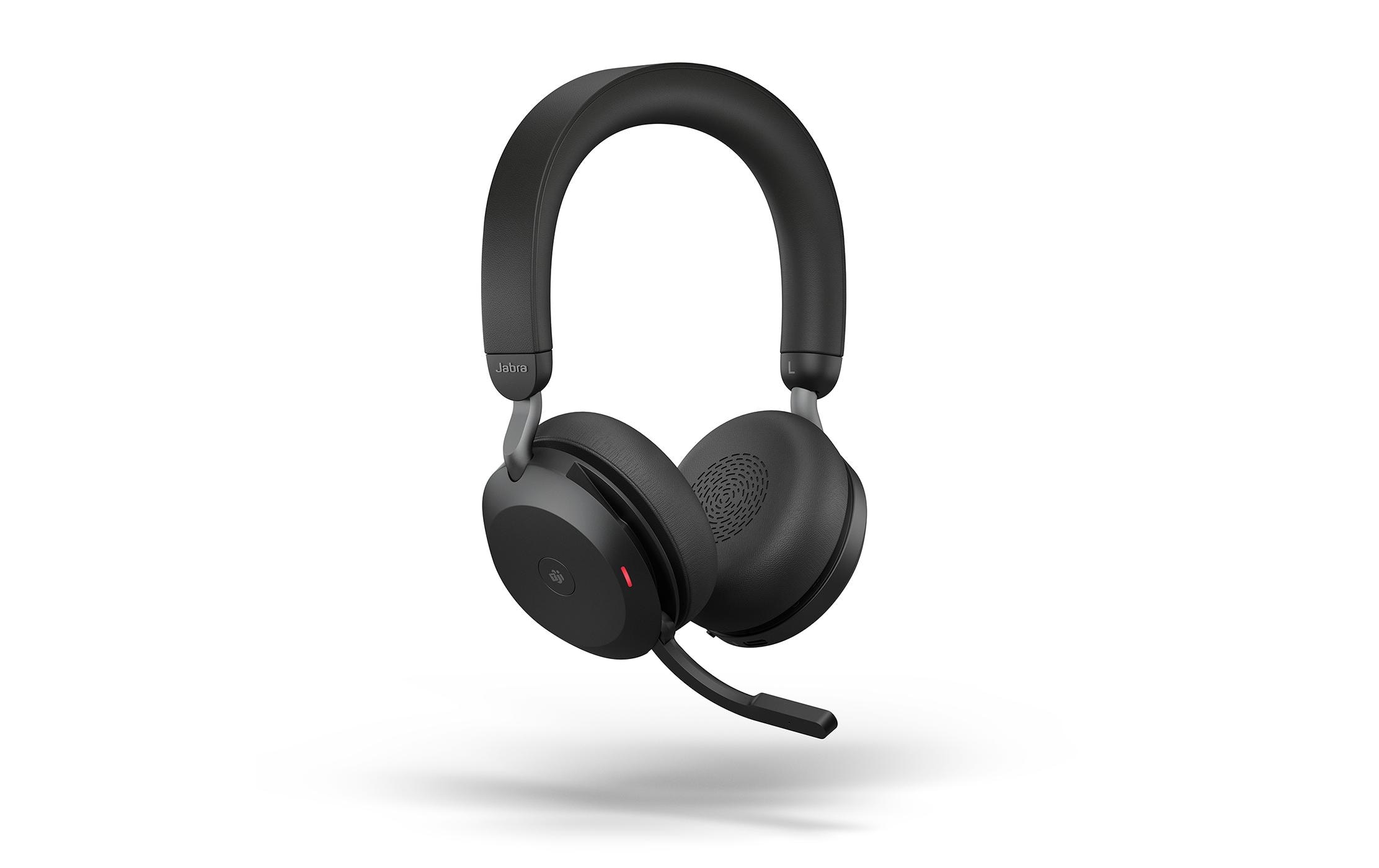 Jabra Headset »Evolve2 75 Duo MS«, Active Noise Cancelling (ANC)