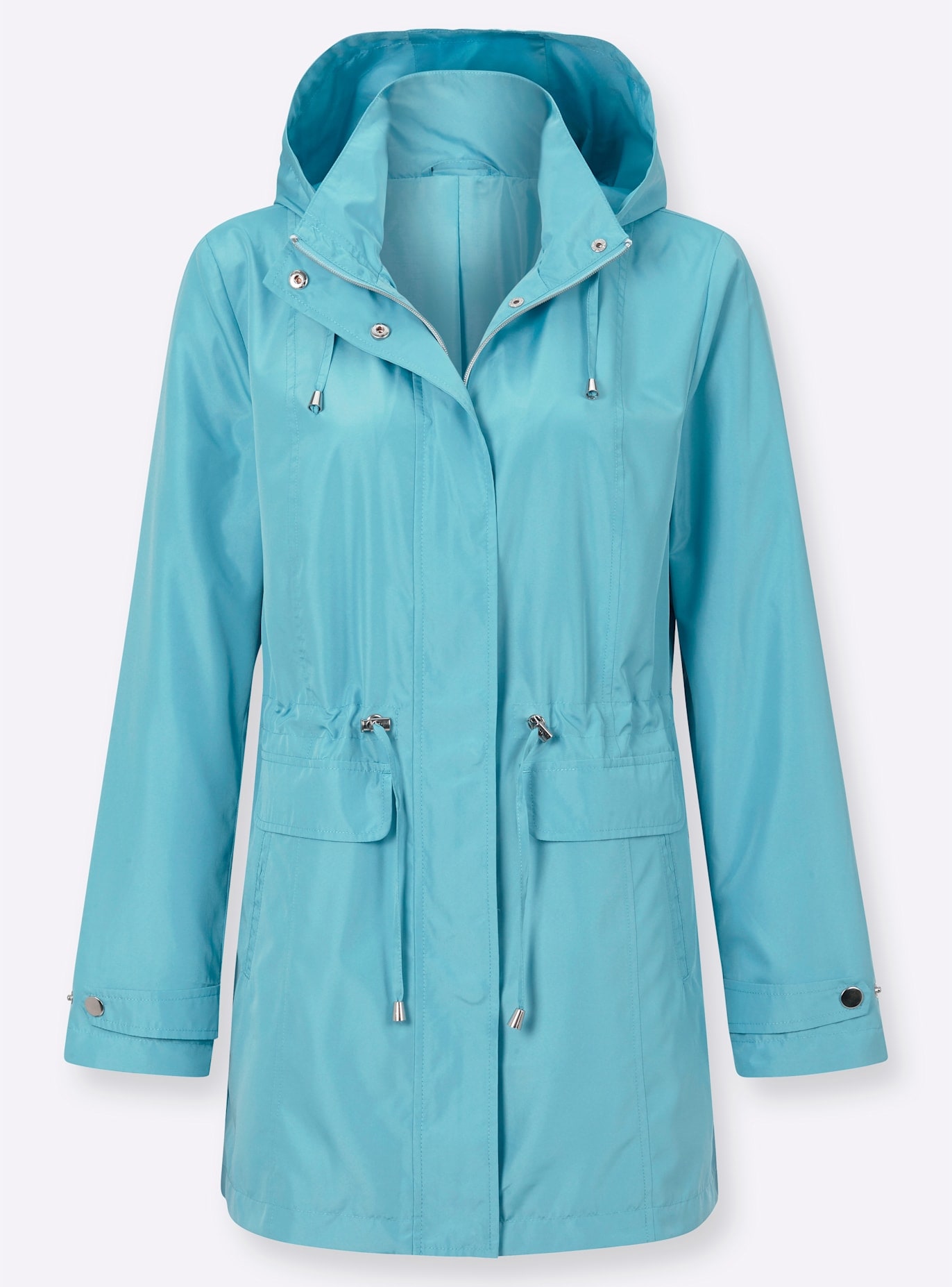 Classic Basics Langjacke, mit Kapuze