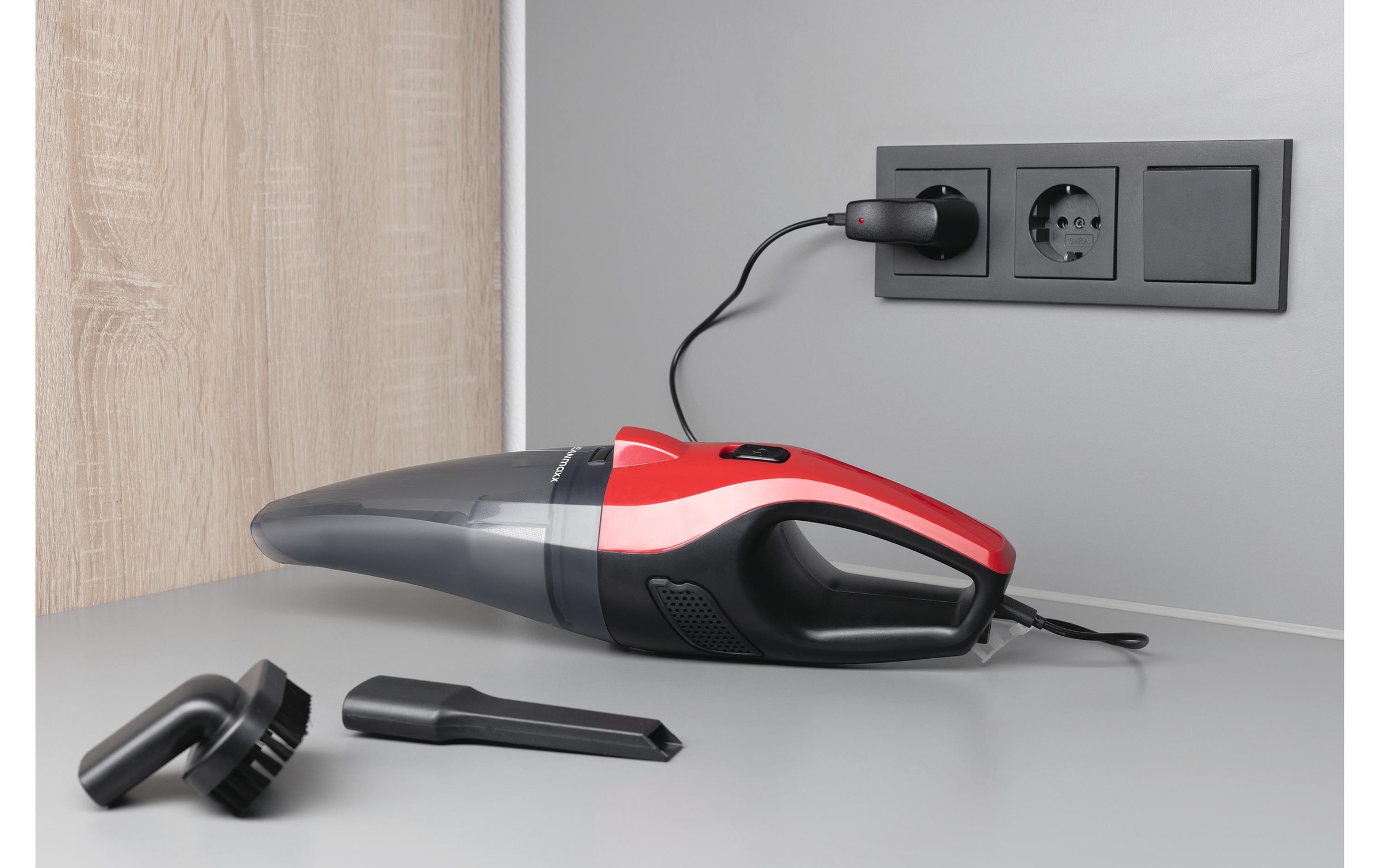 CLEANmaxx Akku-Handstaubsauger »Rot/Schwarz«
