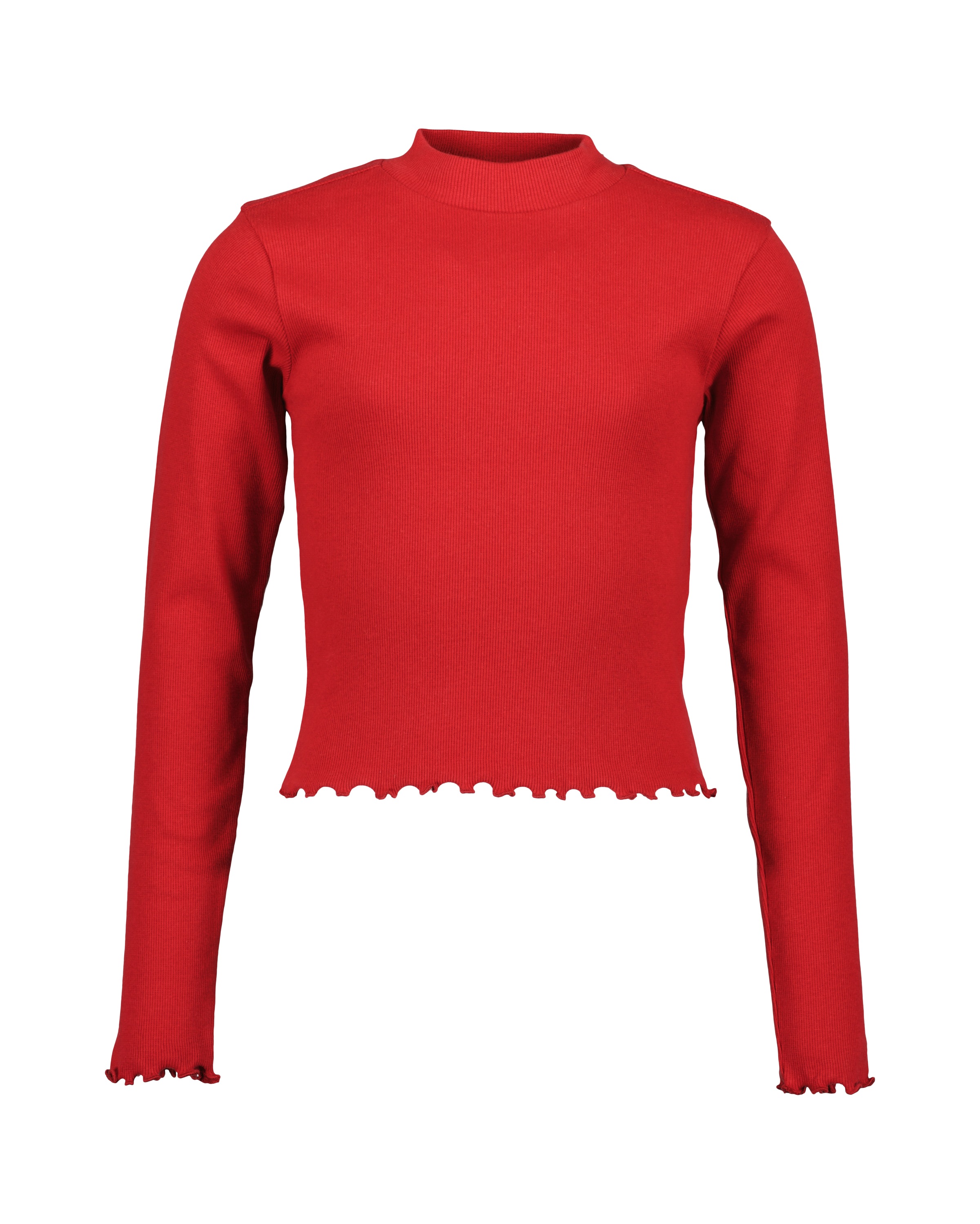 Blue Seven Langarmshirt mit schmalem Stehkragen und tollen Wellenkanten