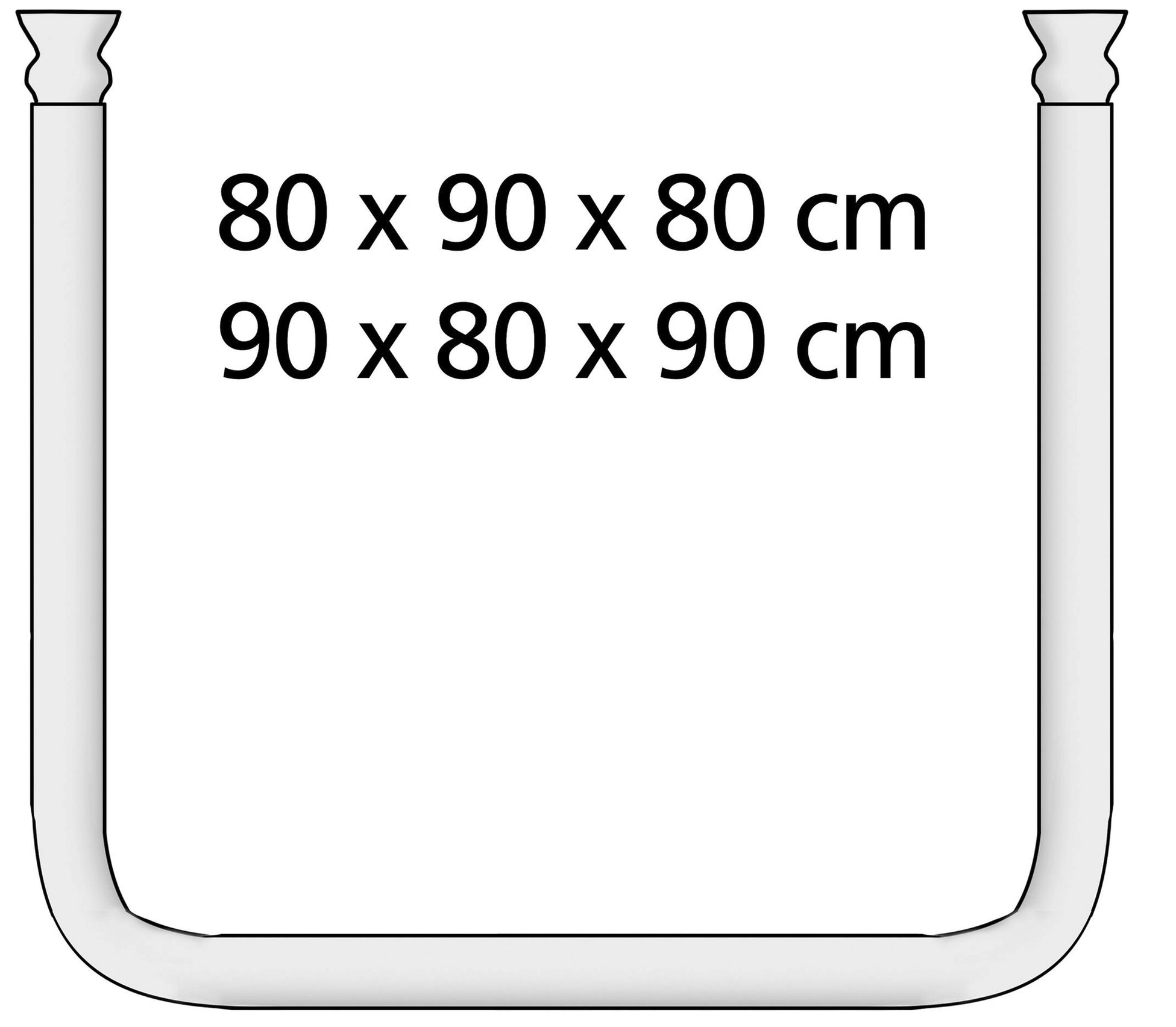 WENKO Duschvorhangstange »Universal«, Fixmass, variabel