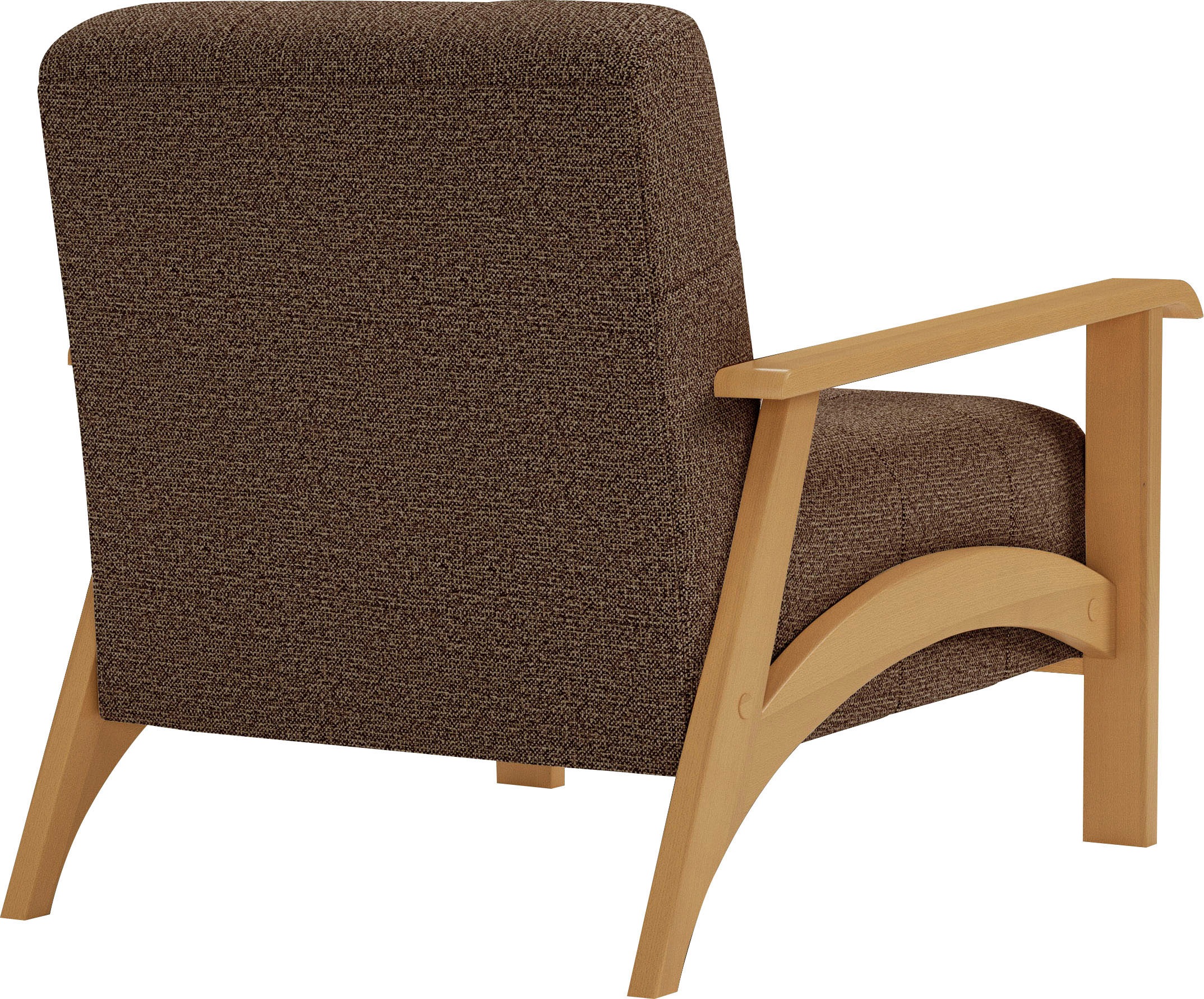 sit&more Sessel »Billund«, Armlehnen aus eichefarbigem Buchenholz, verschiedene Bezüge und Farben
