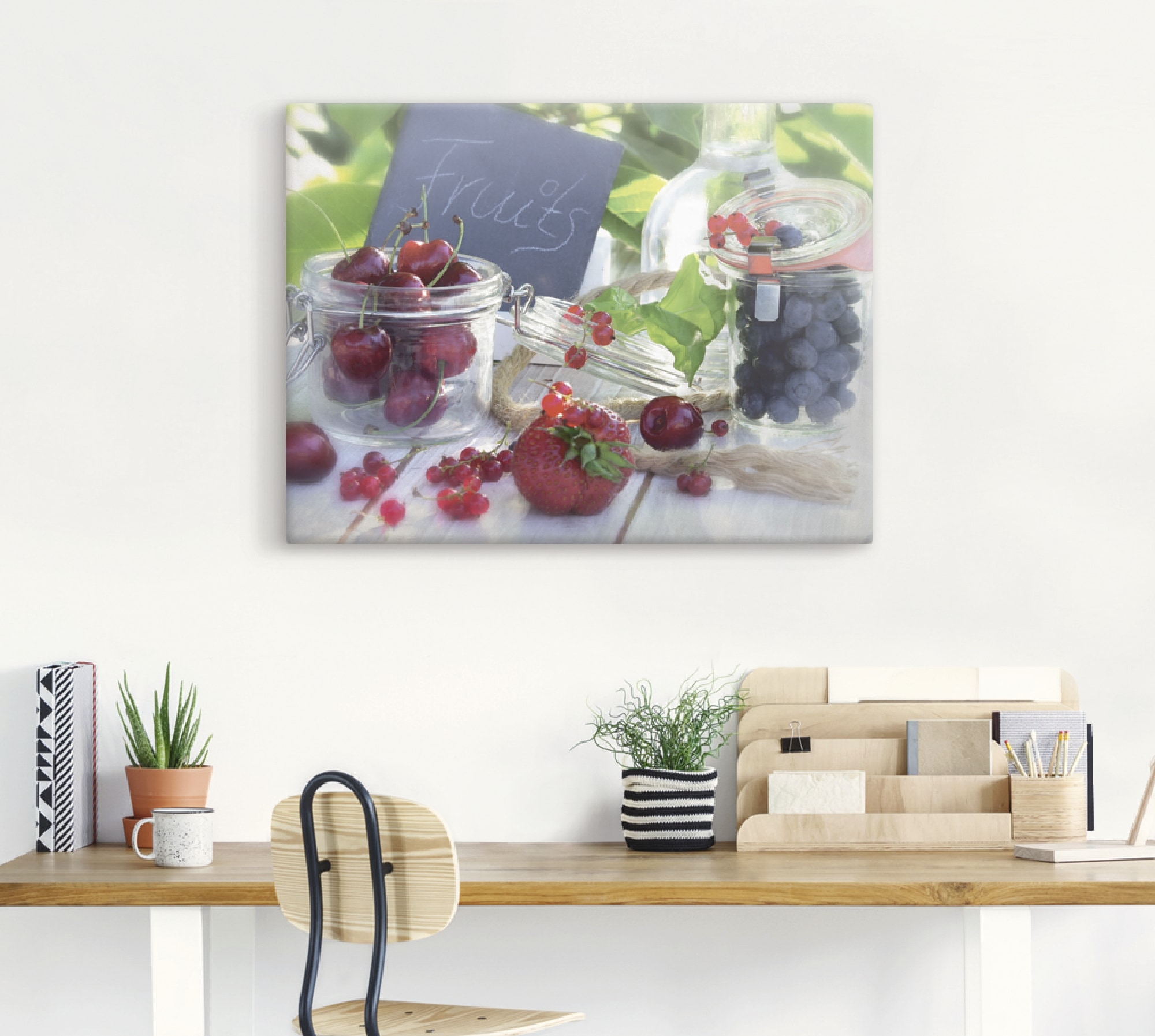 Artland Wandbild »Frischer Früchte Sommer«, Lebensmittel, (1 St.), als Leinwandbild, Poster in verschied. Grössen