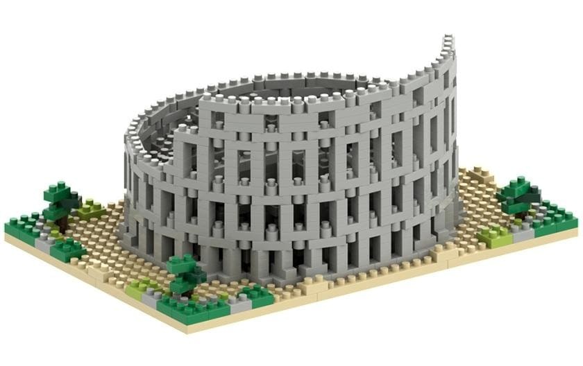Brixies Spielbausteine »BRIXIES Bausteinmodell Kolosseum Ro«, (896 St.)